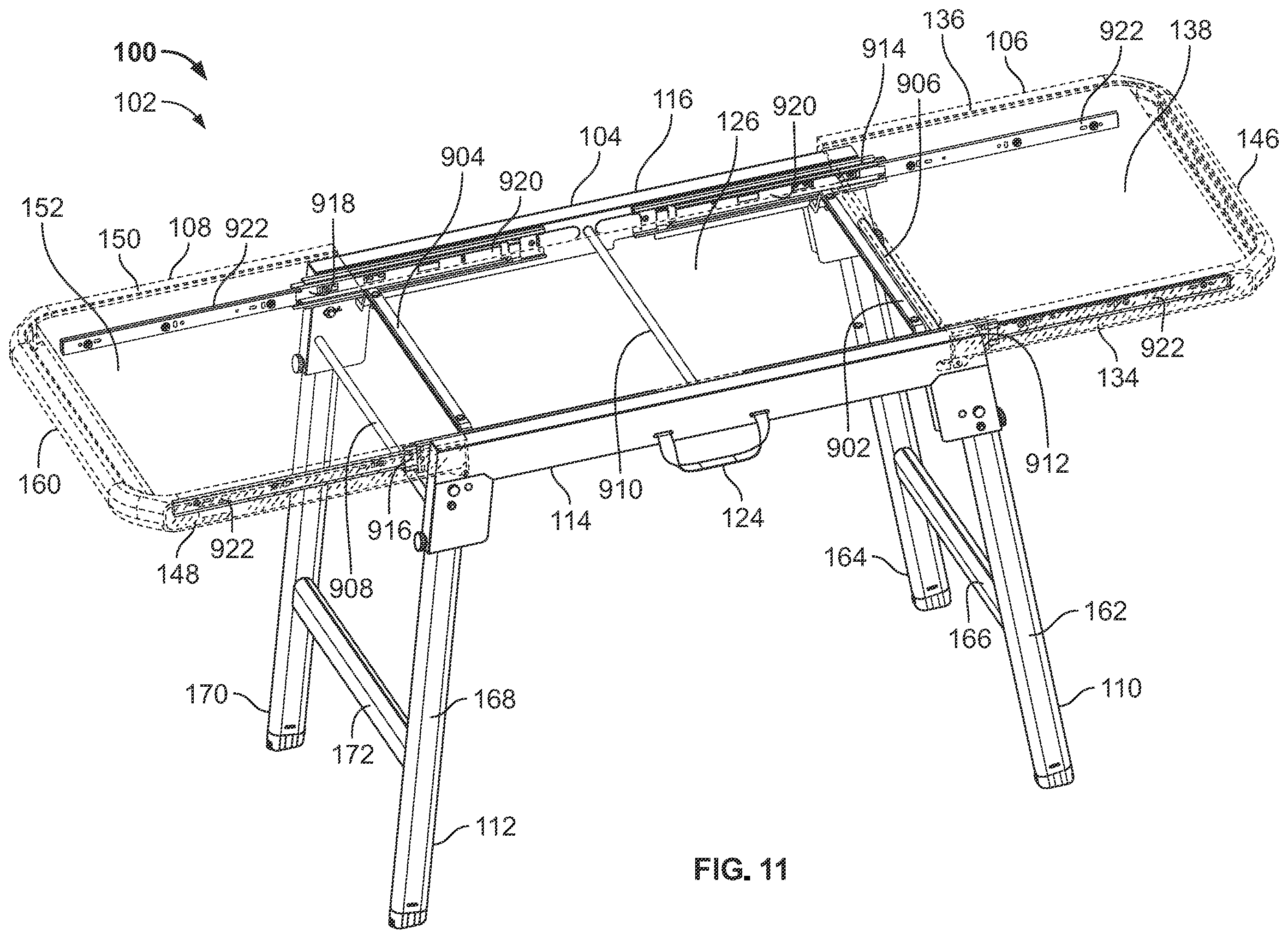 Patent US12551009 Figure 10 – Portable stands for portable grills