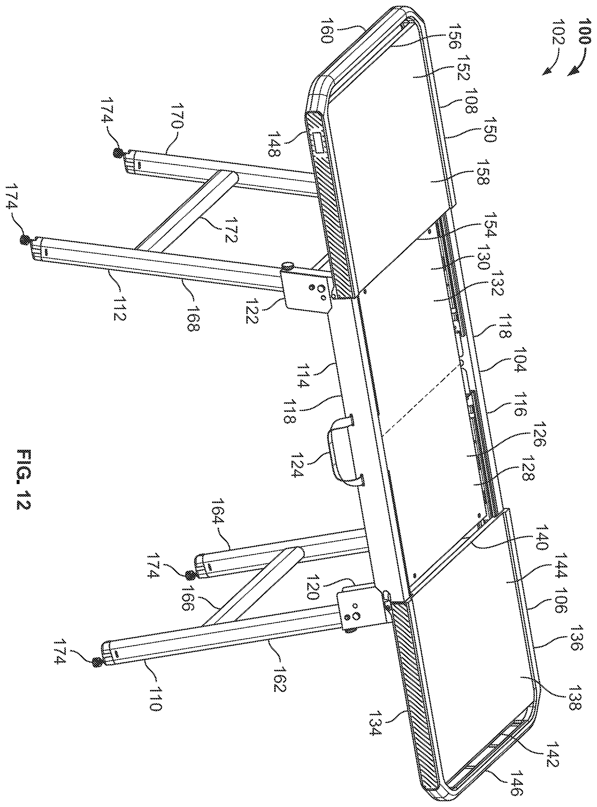 Patent US12551009 Figure 11 – Portable stands for portable grills