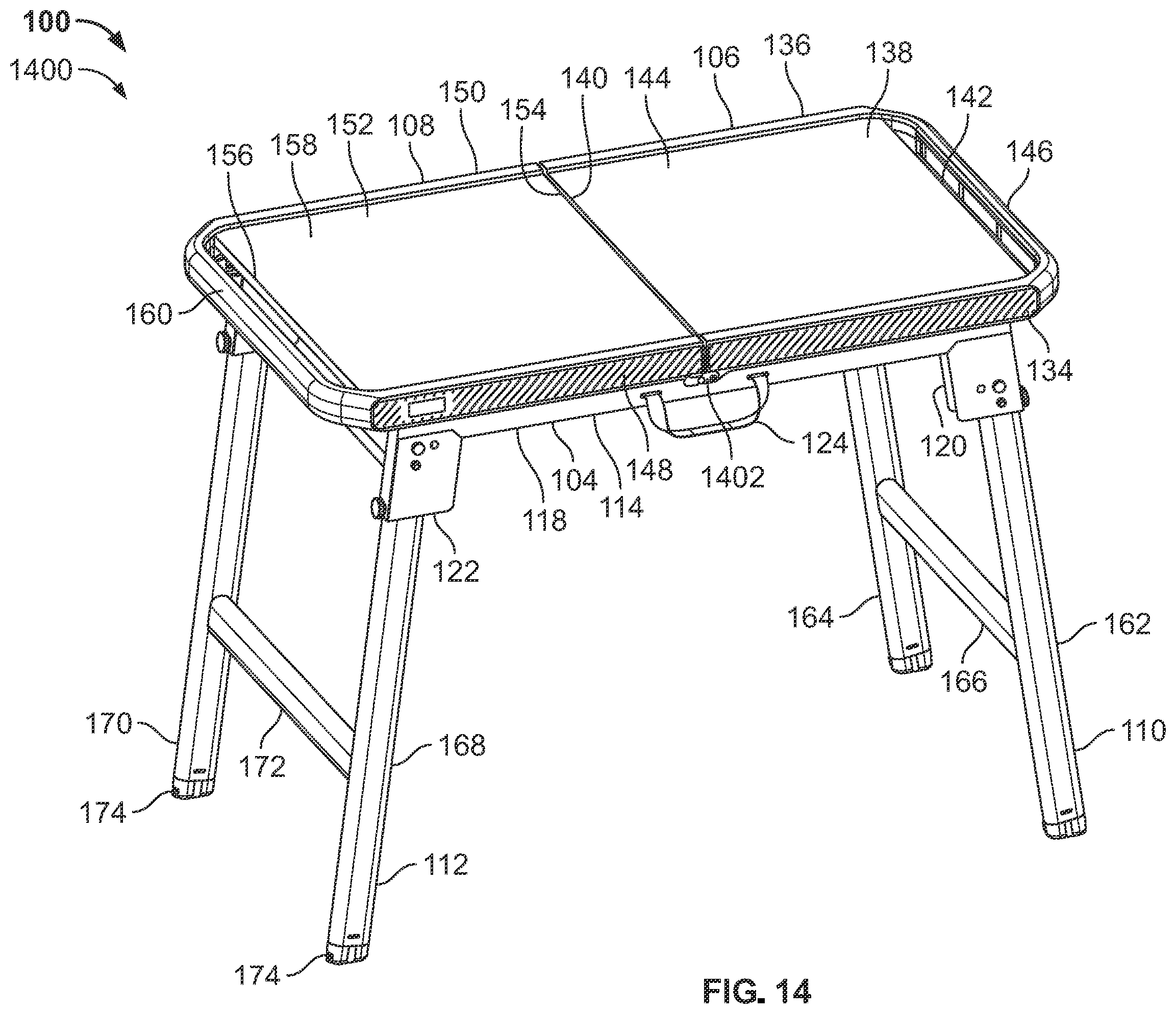 Patent US12551009 Figure 13 – Portable stands for portable grills