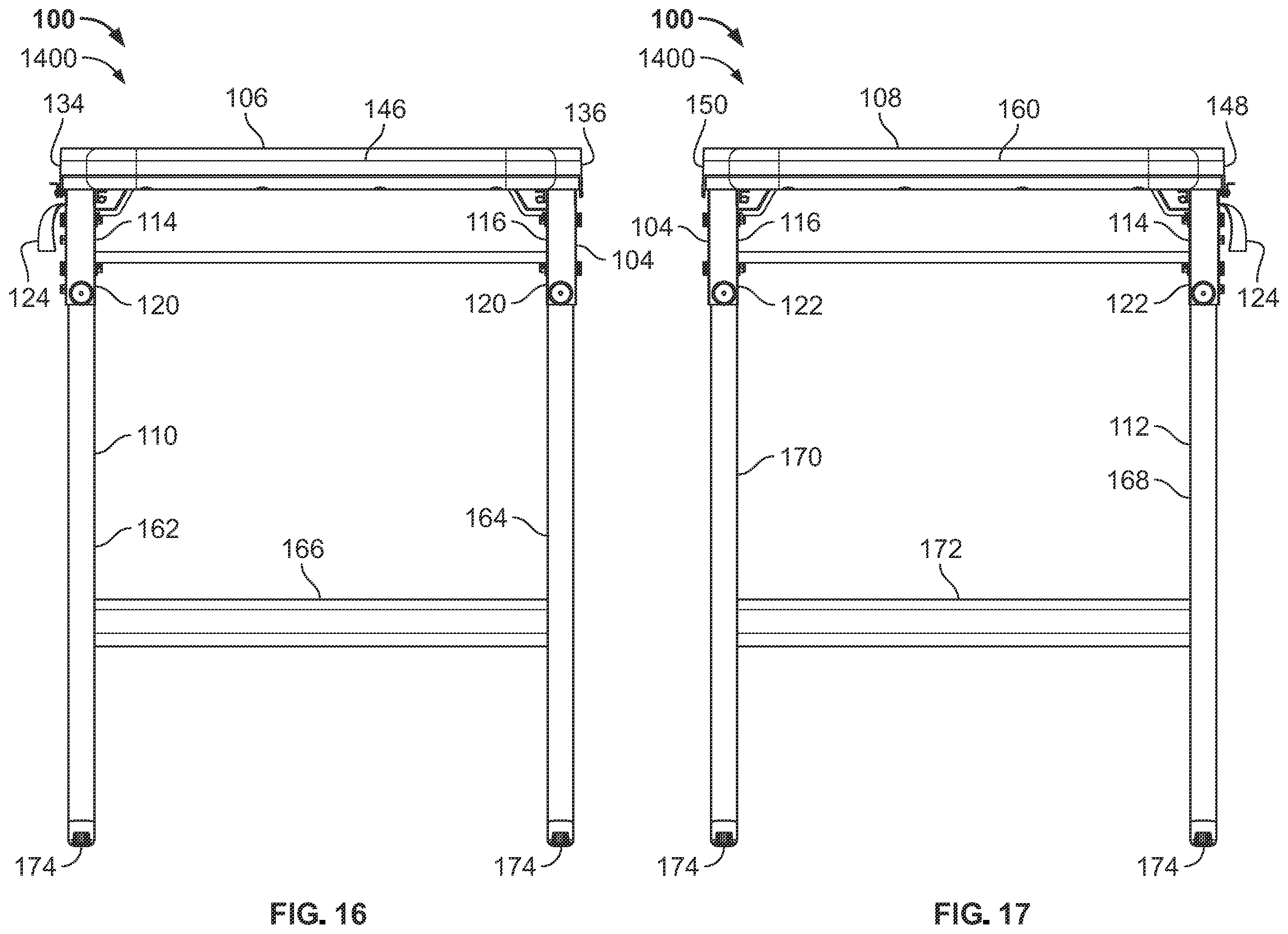 Patent US12551009 Figure 15 – Portable stands for portable grills