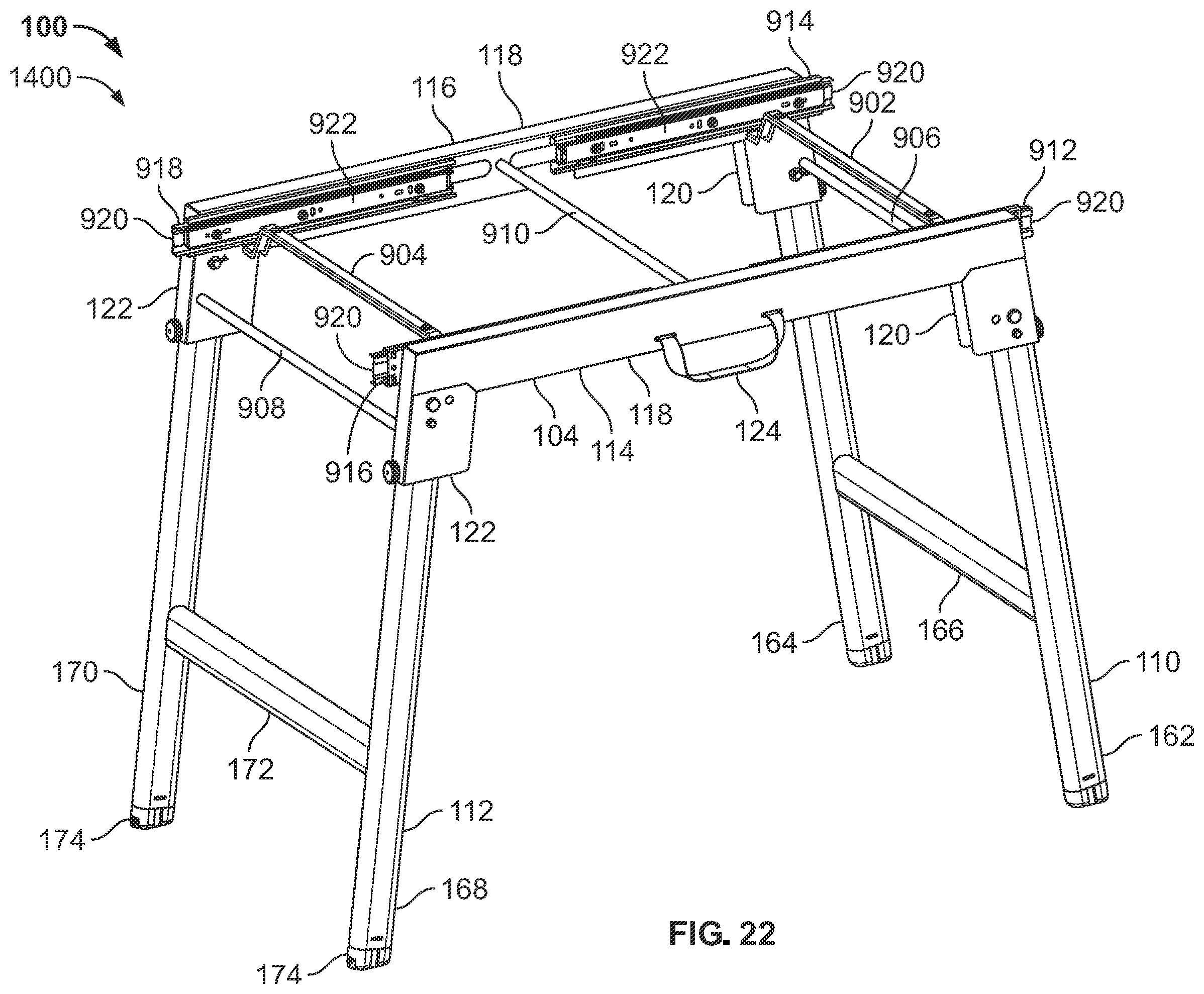 Patent US12551009 Figure 20 – Portable stands for portable grills