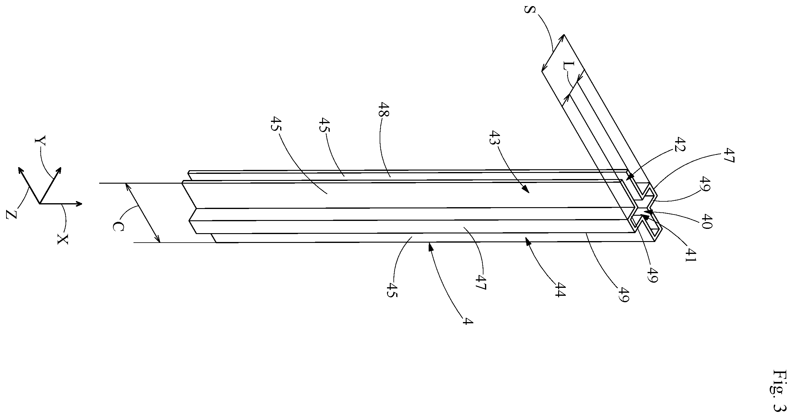 Patent US12551010 Figure 3 – Shelf support system