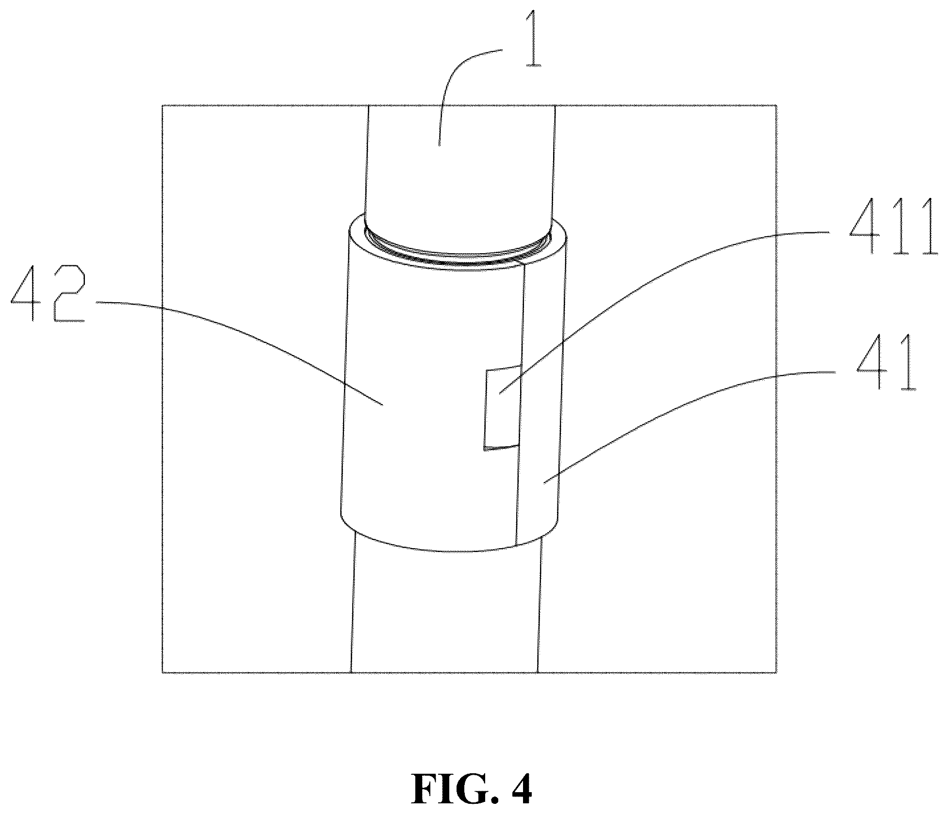 Patent US12551011 Figure 4 – Connecting structure of storage rack and storage rack