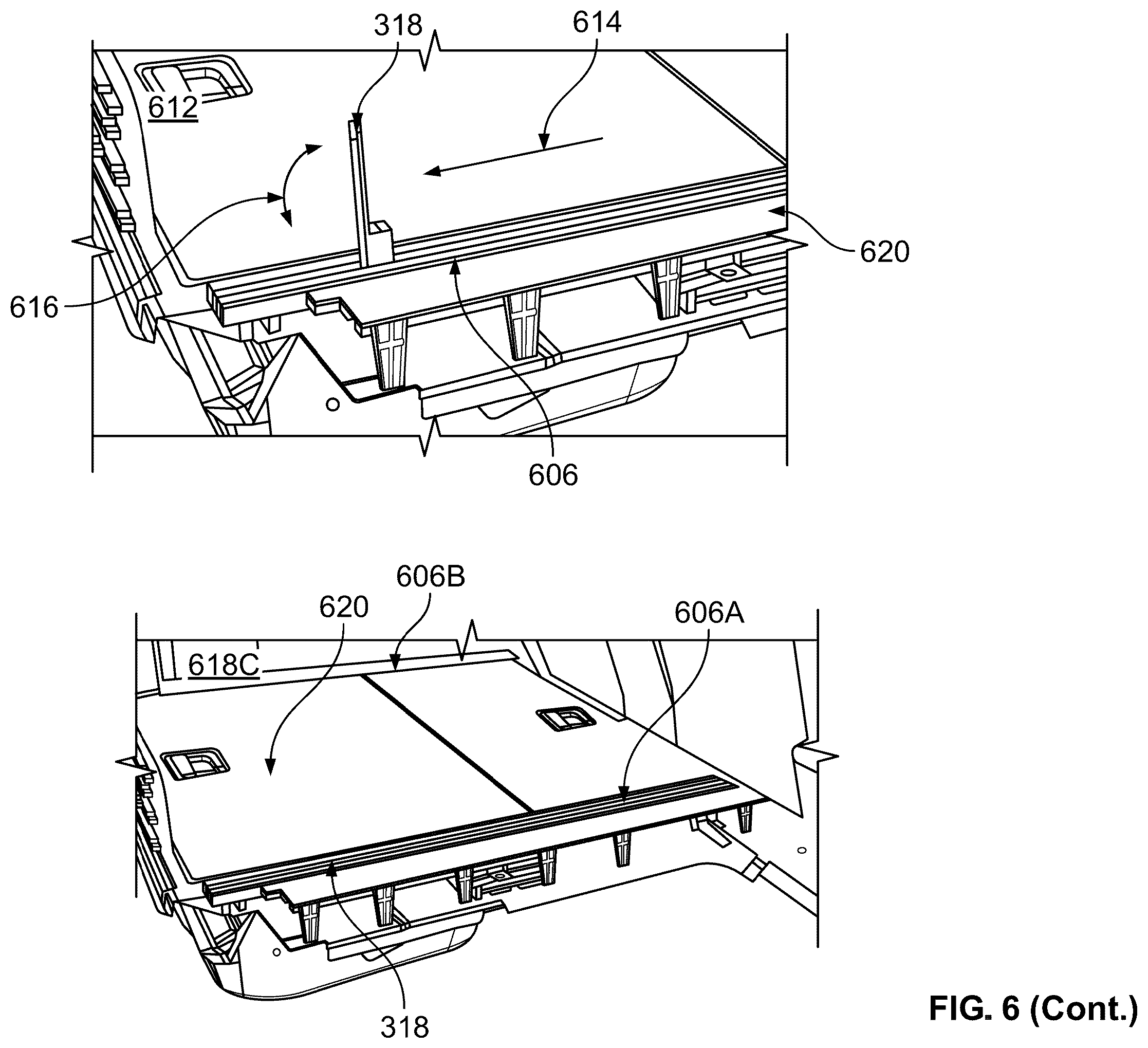 Patent US12551012 Figure 6 – Modular kitchen mounting apparatus