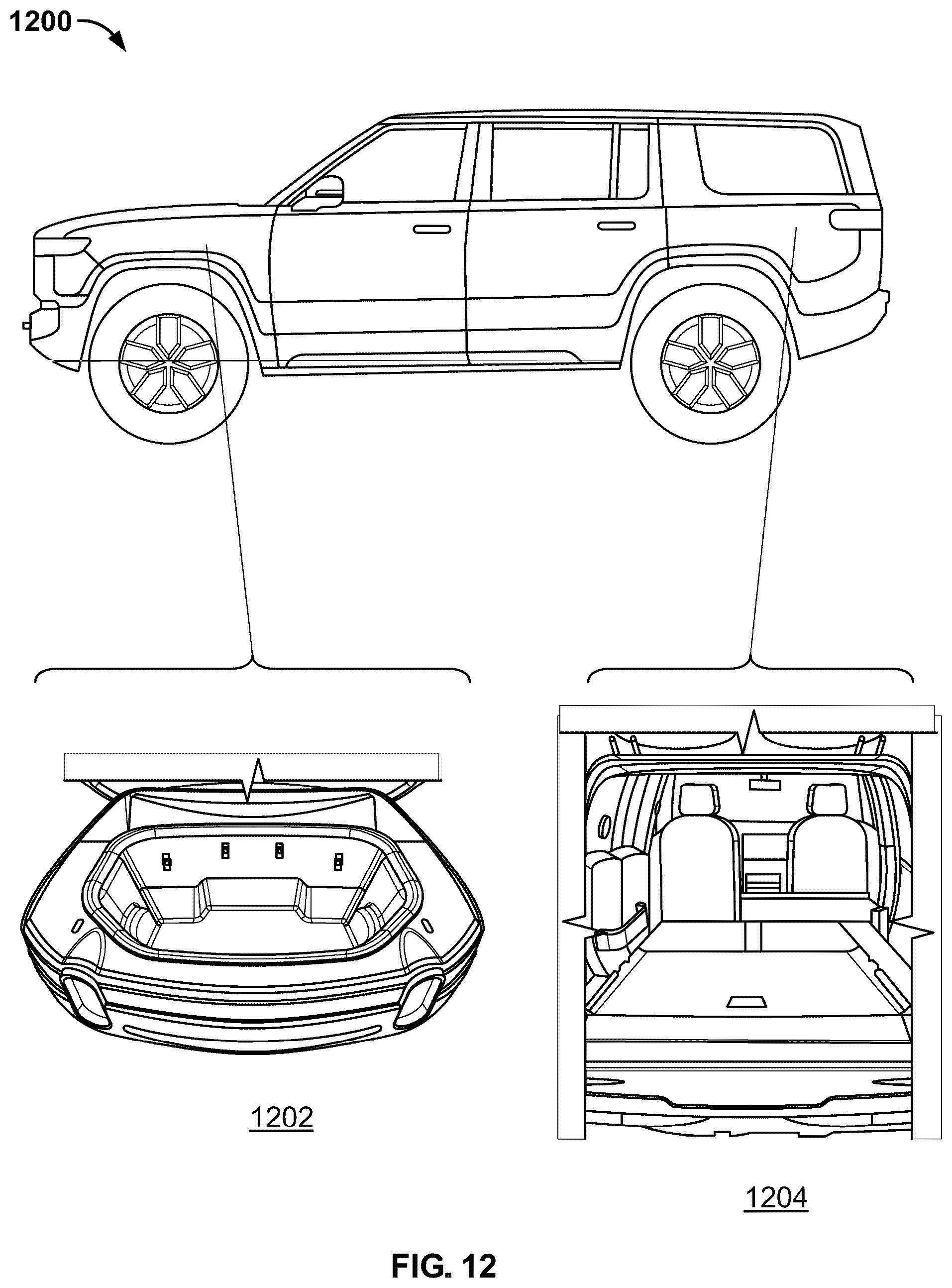 Patent US12551012 Figure 12 – Modular kitchen mounting apparatus
