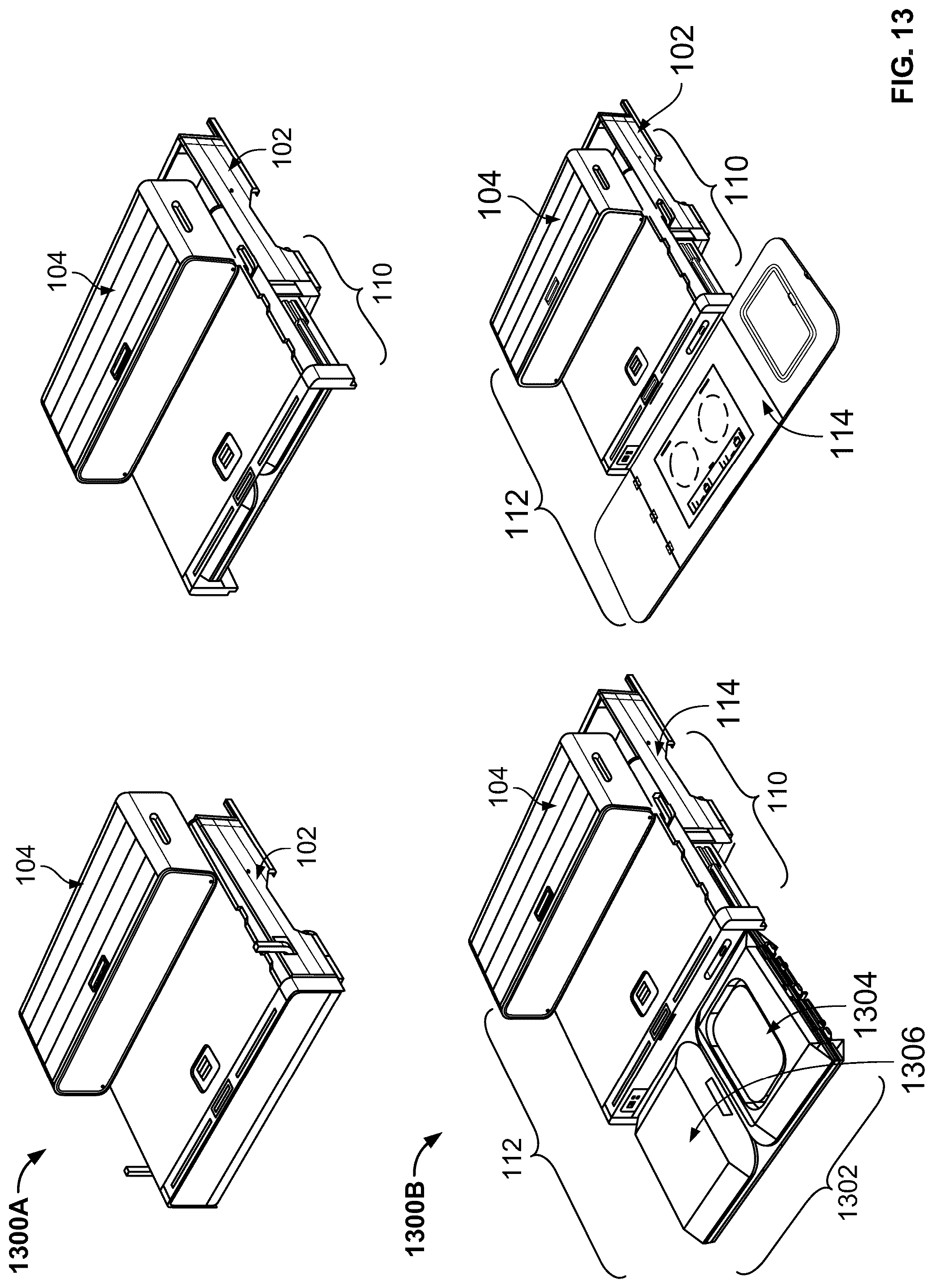 Patent US12551012 Figure 13 – Modular kitchen mounting apparatus