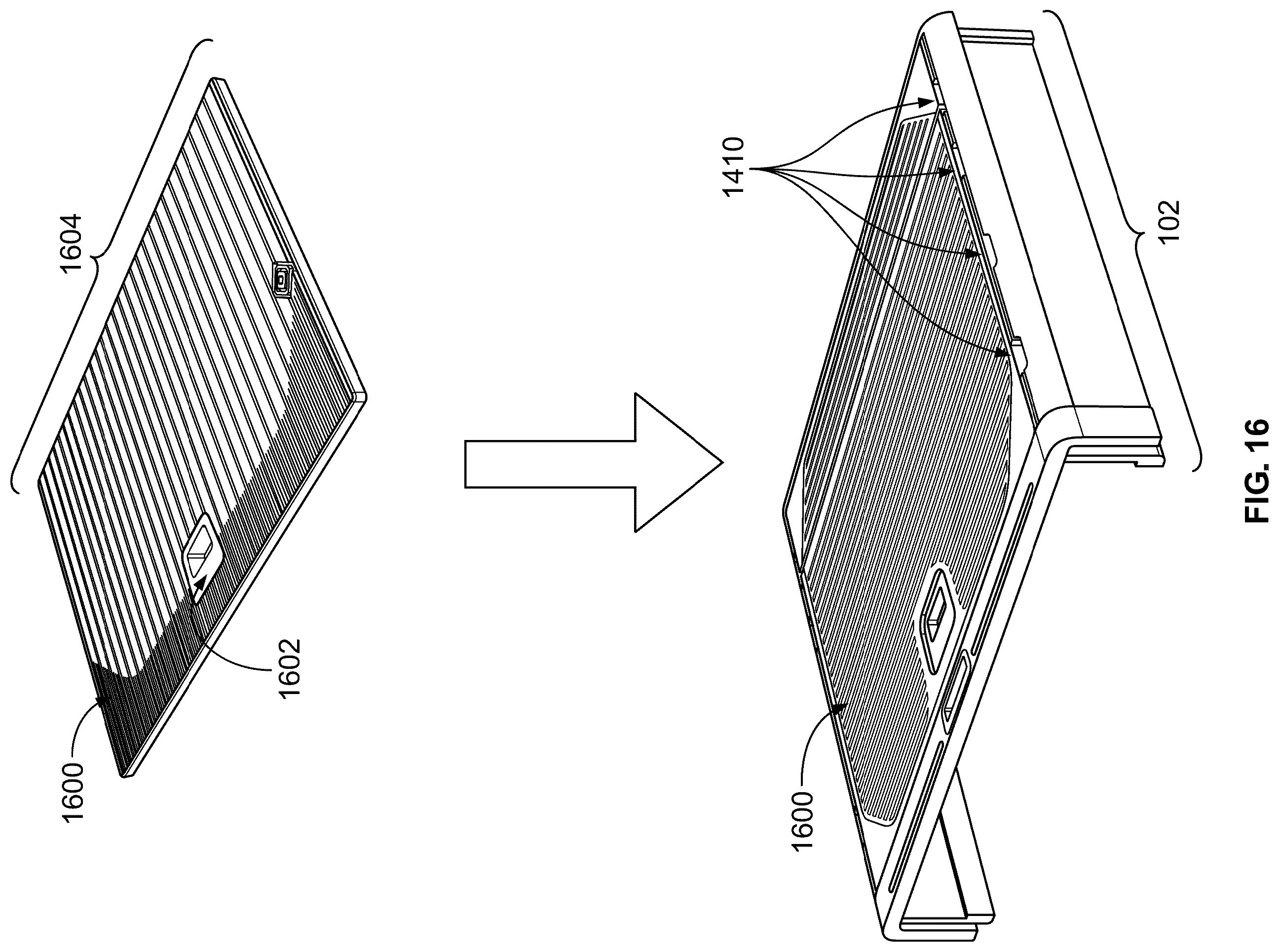 Patent US12551012 Figure 16 – Modular kitchen mounting apparatus