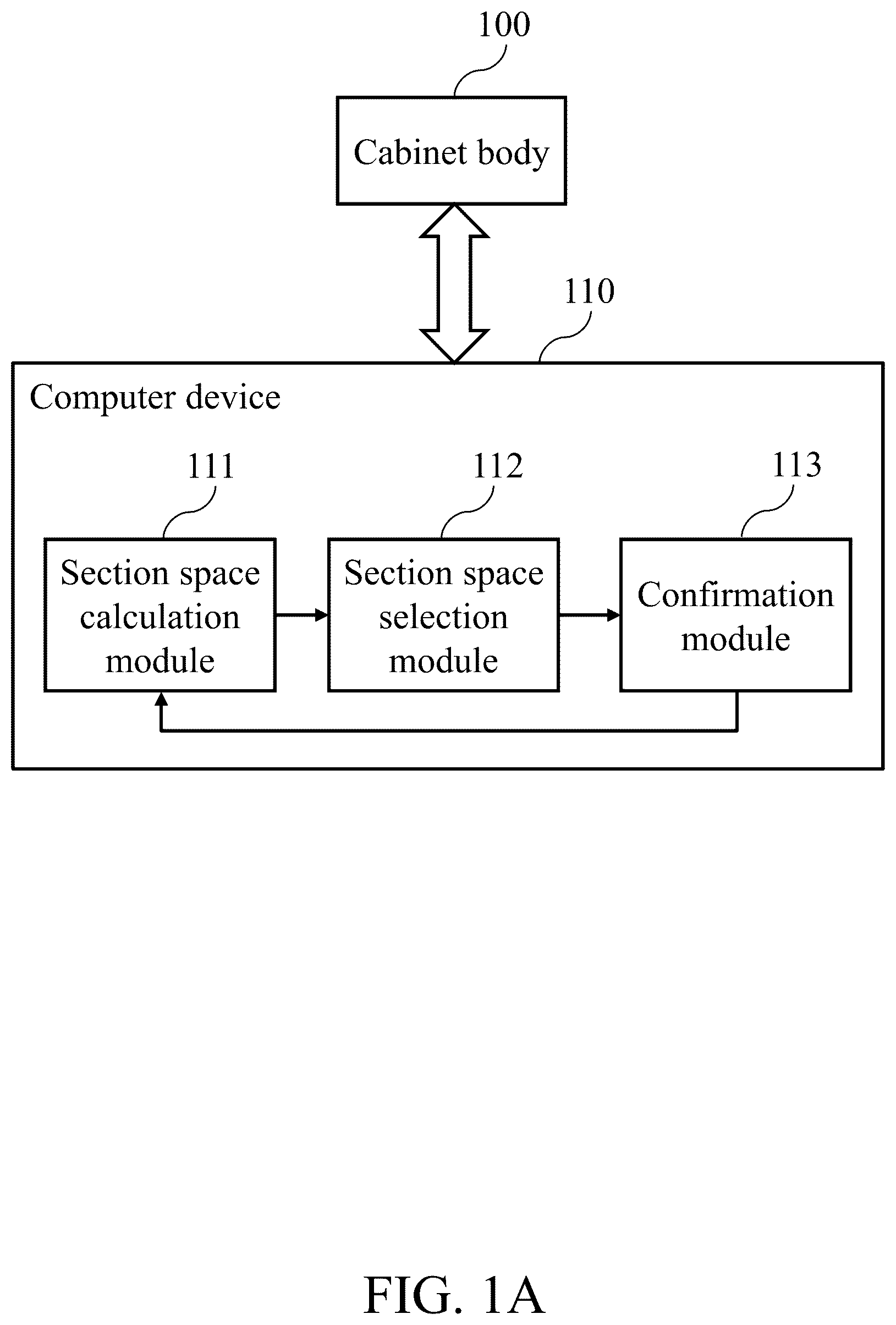 Patent US12551013 — Locker system capable of dynamically generating storage space based on object volume and an operation method thereof — Figure 1