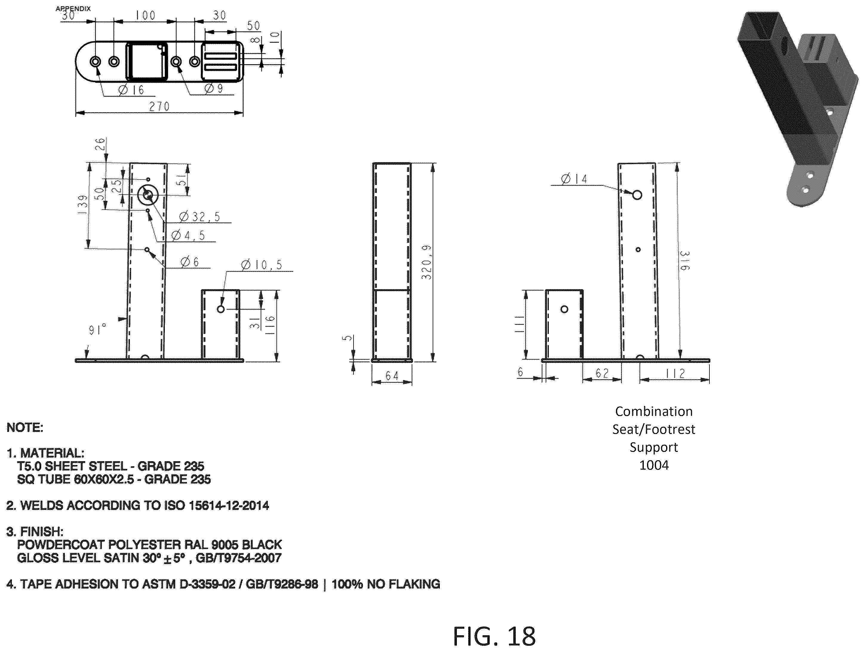 Patent US12551014 Figure 18 – Adjustable floor track and seating system for tiered seating