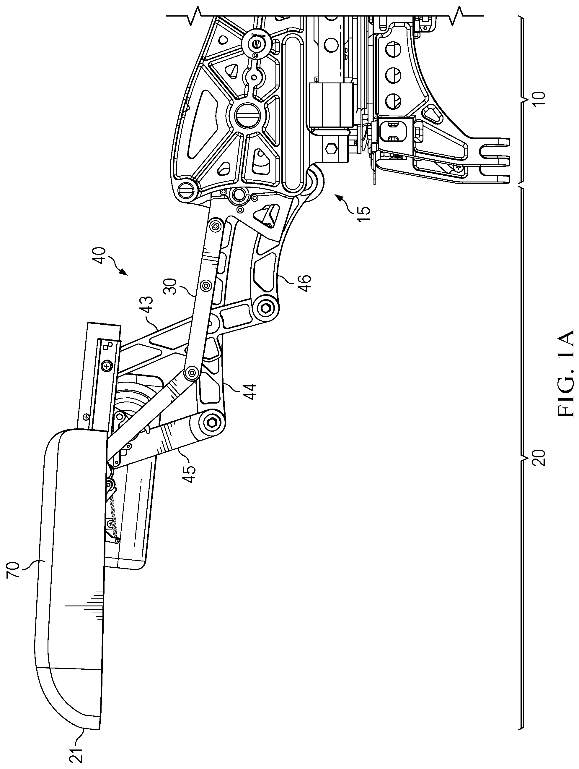 Patent US12551017 Figure 1 – Leg rest extension mechanism and method for operating the leg rest extension mechanism