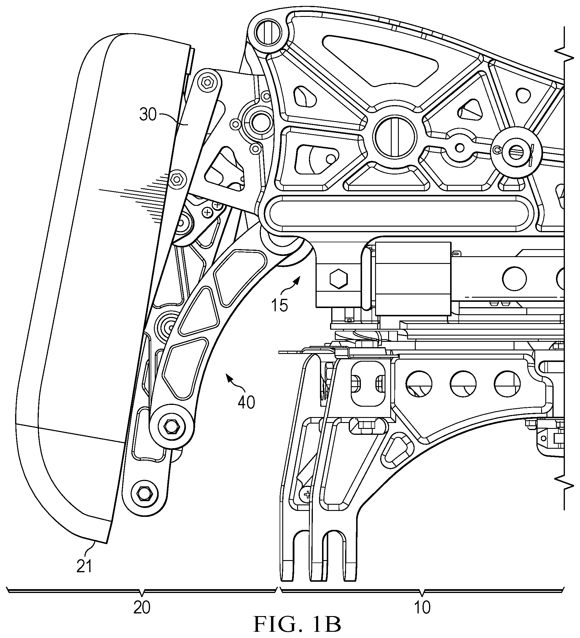 Patent US12551017 Figure 2 – Leg rest extension mechanism and method for operating the leg rest extension mechanism