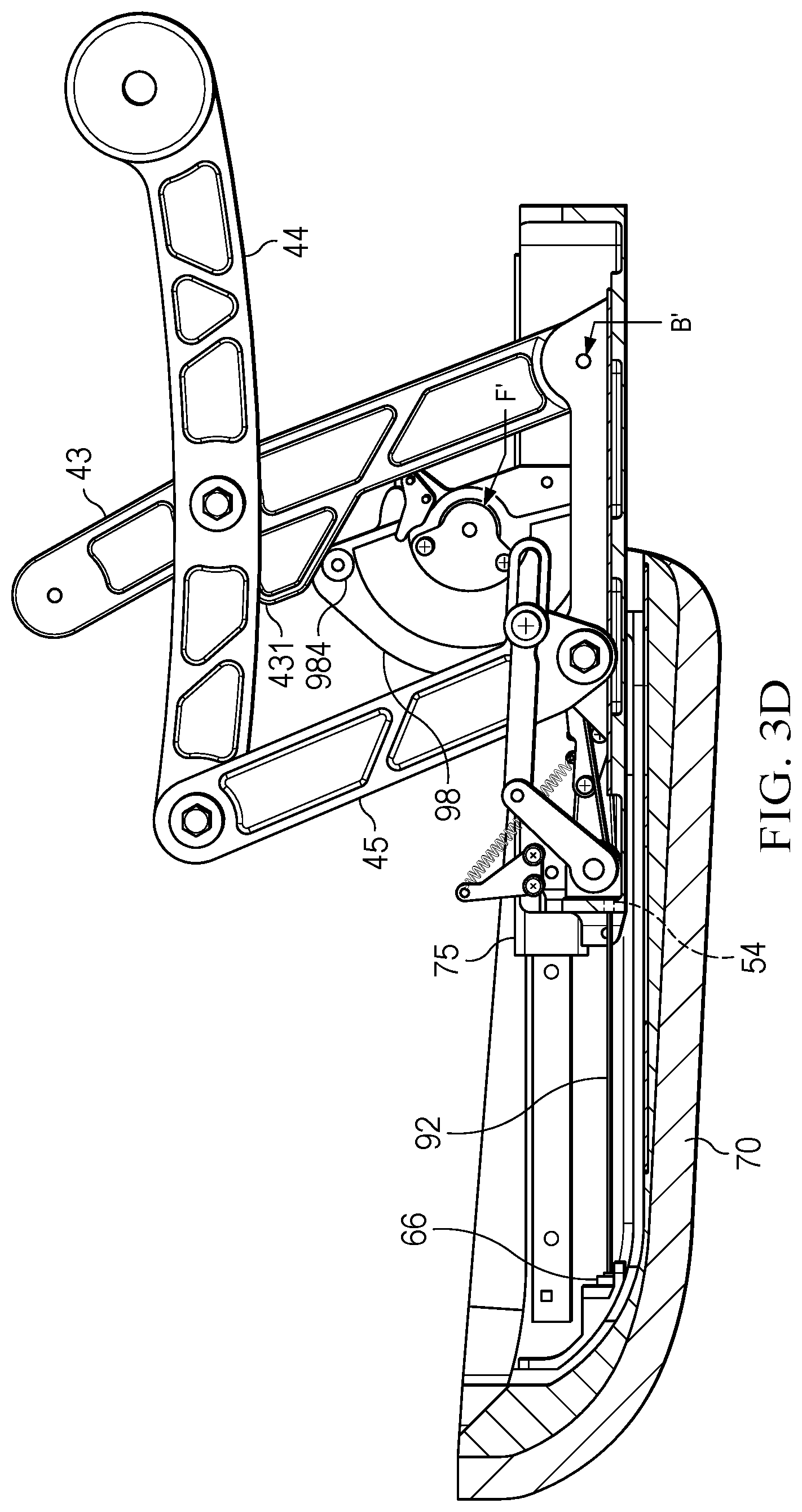 Patent US12551017 Figure 9 – Leg rest extension mechanism and method for operating the leg rest extension mechanism
