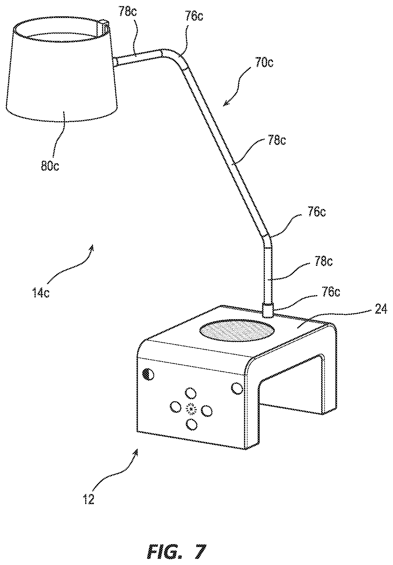 Patent US12551020 Figure 8 – Furniture console and methods of using the same