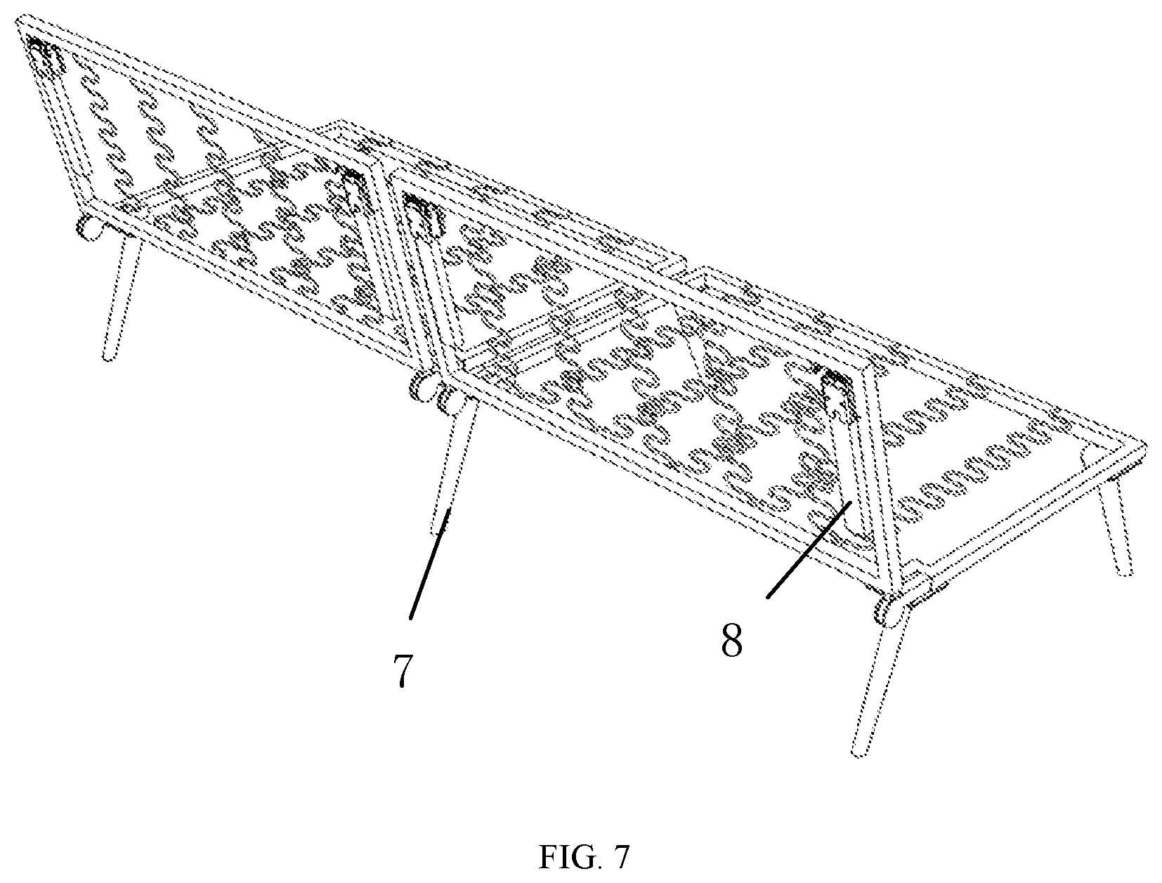 Patent US12551022 Figure 7 – Folding sofa