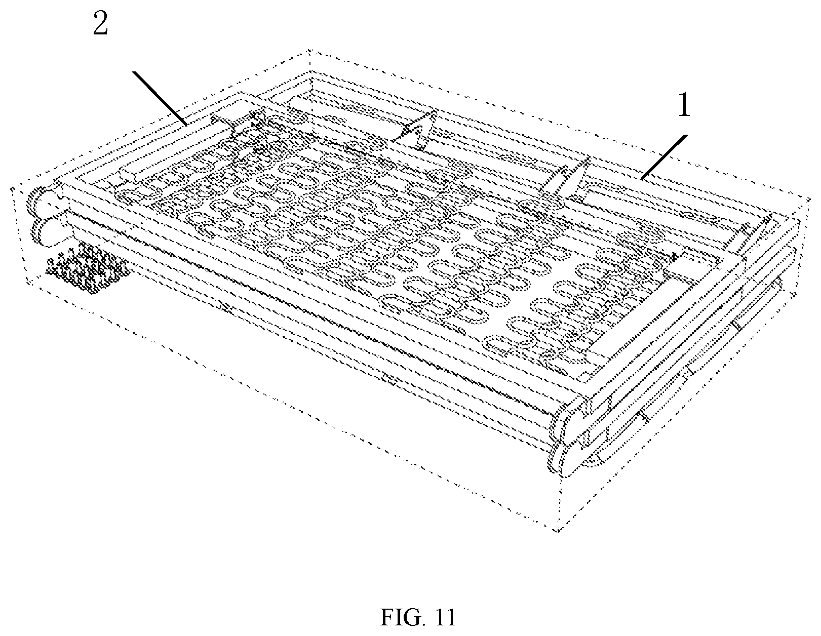 Patent US12551022 Figure 11 – Folding sofa