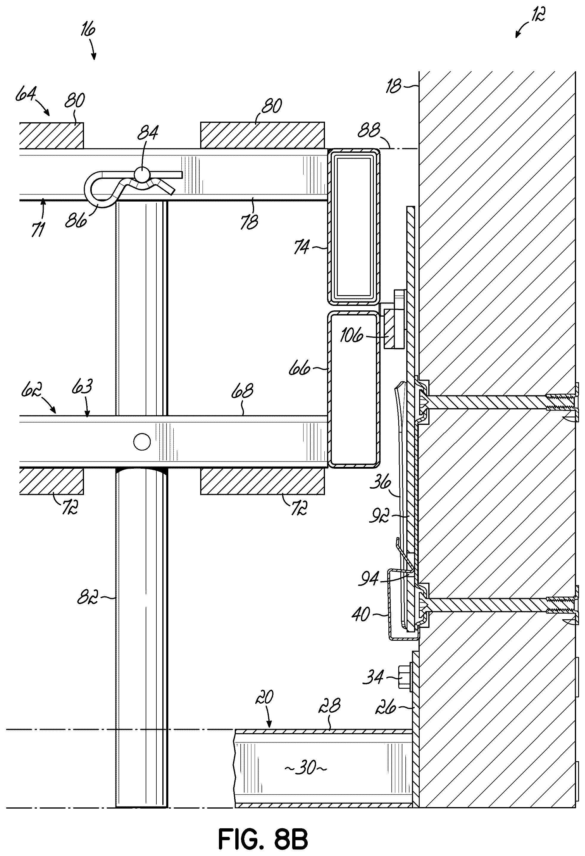 Patent US12551023 Figure 15 – Modular sofa sleeper having pivotal backrest assembly