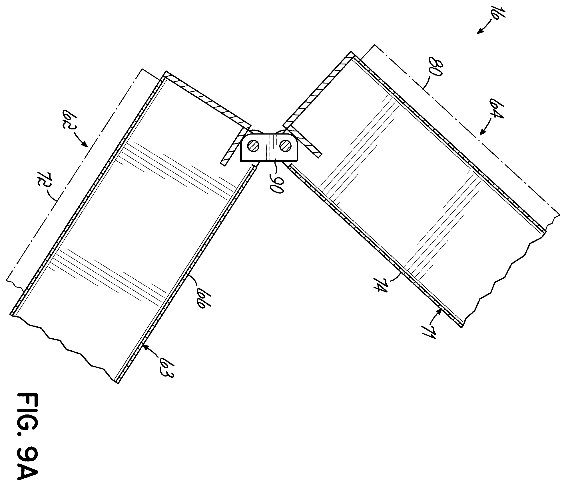 Patent US12551023 Figure 16 – Modular sofa sleeper having pivotal backrest assembly
