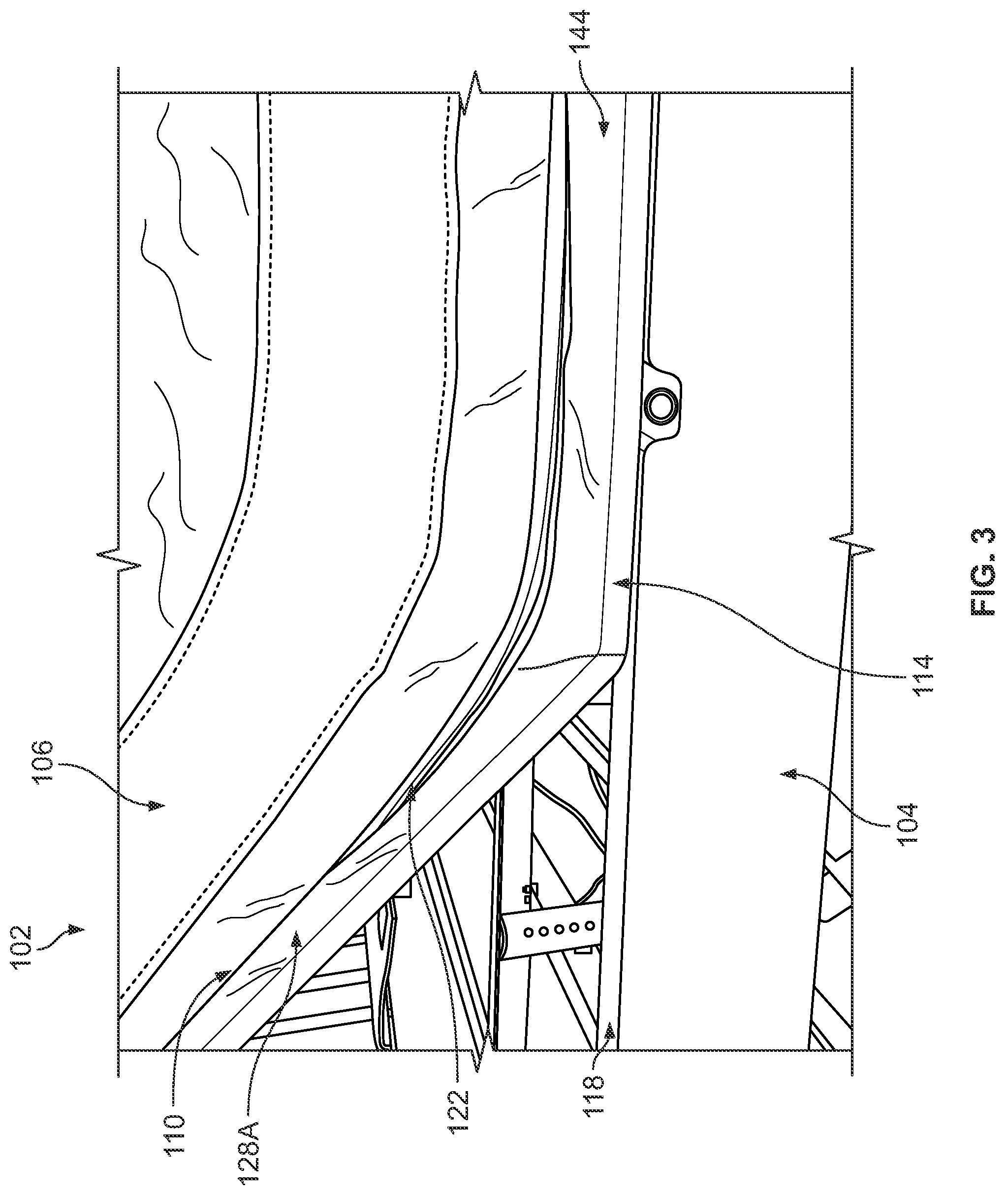 Patent US12551024 Figure 3 – Zipper mattress attachment