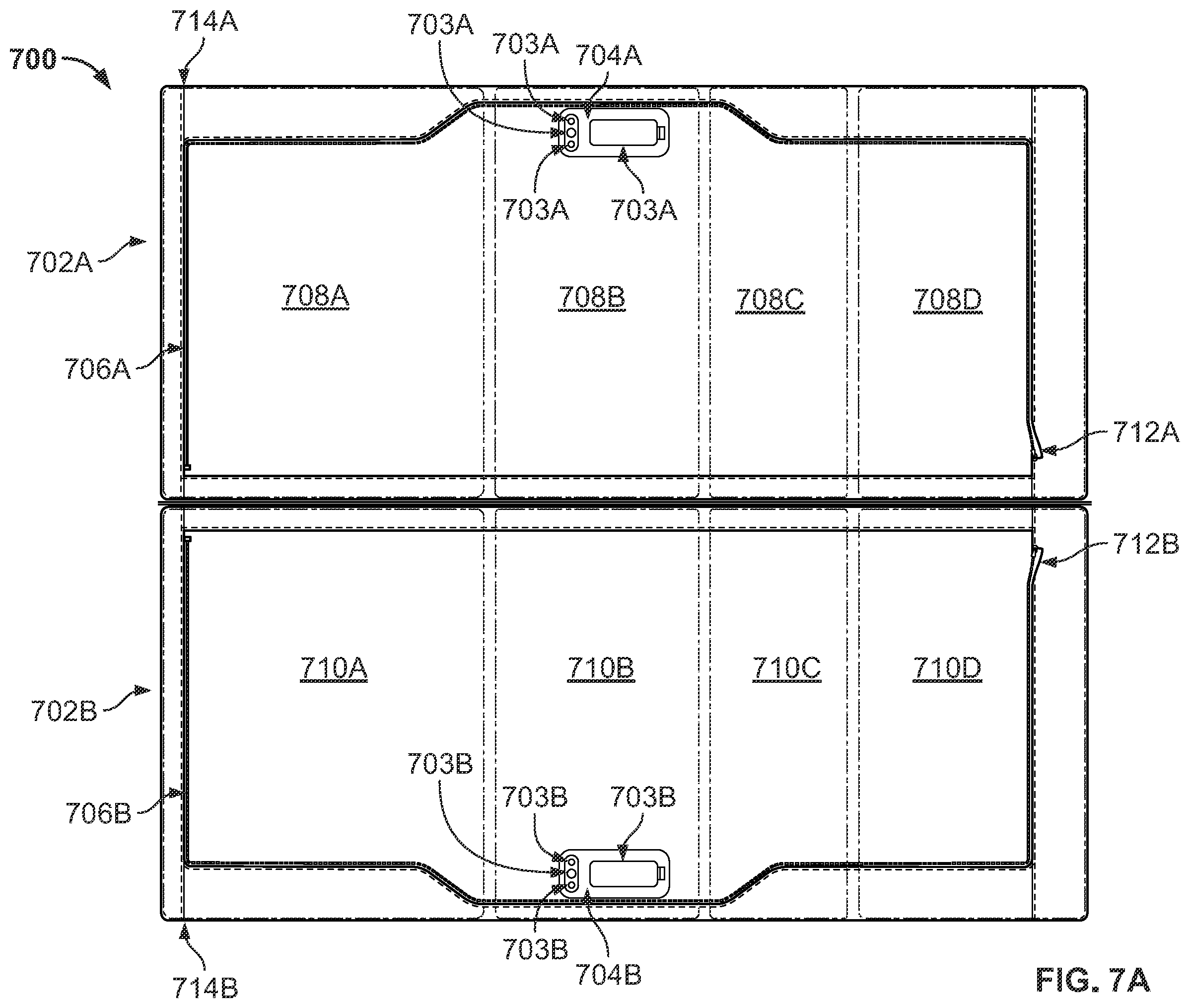Patent US12551024 Figure 7 – Zipper mattress attachment