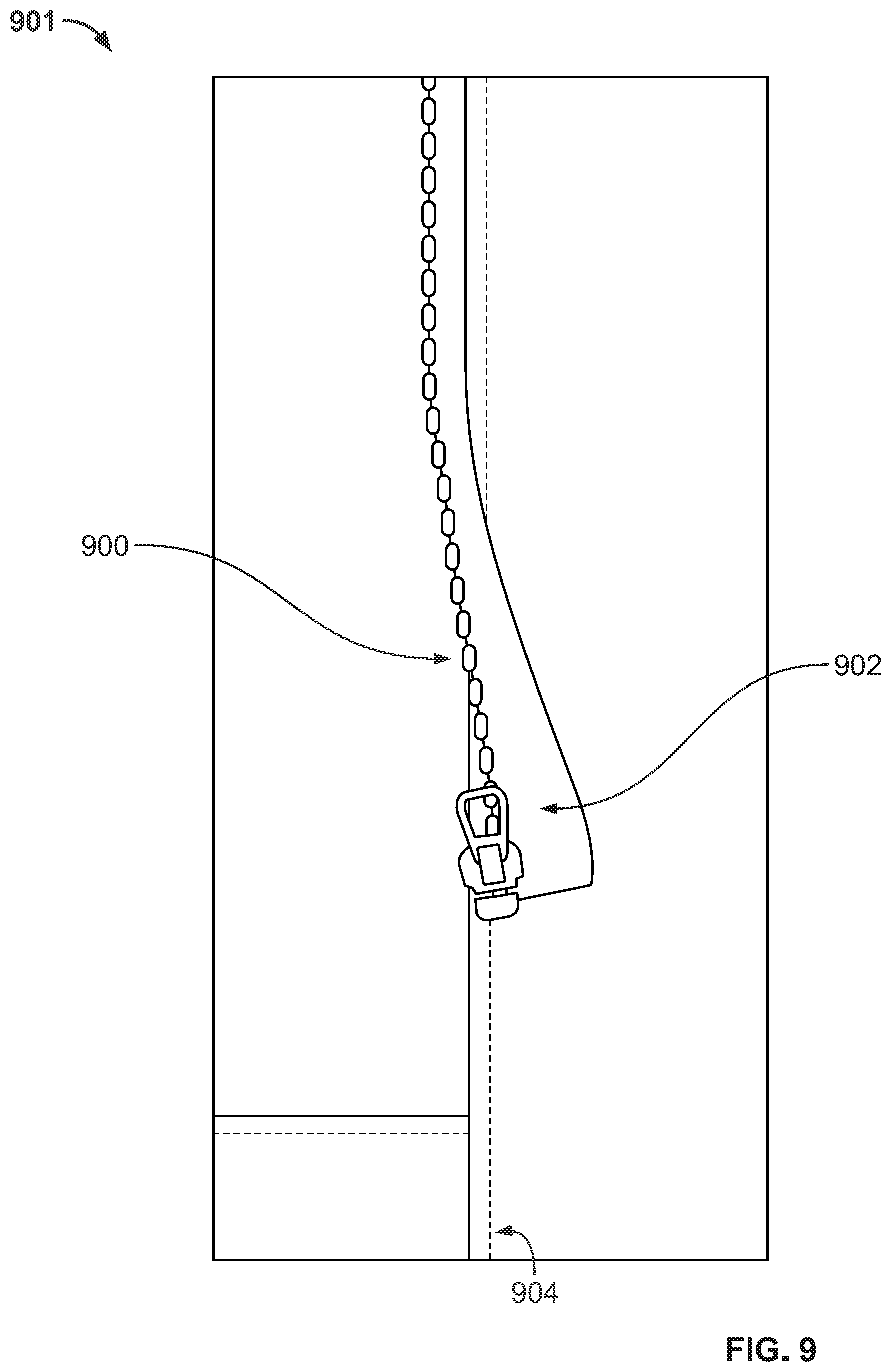 Patent US12551024 Figure 11 – Zipper mattress attachment