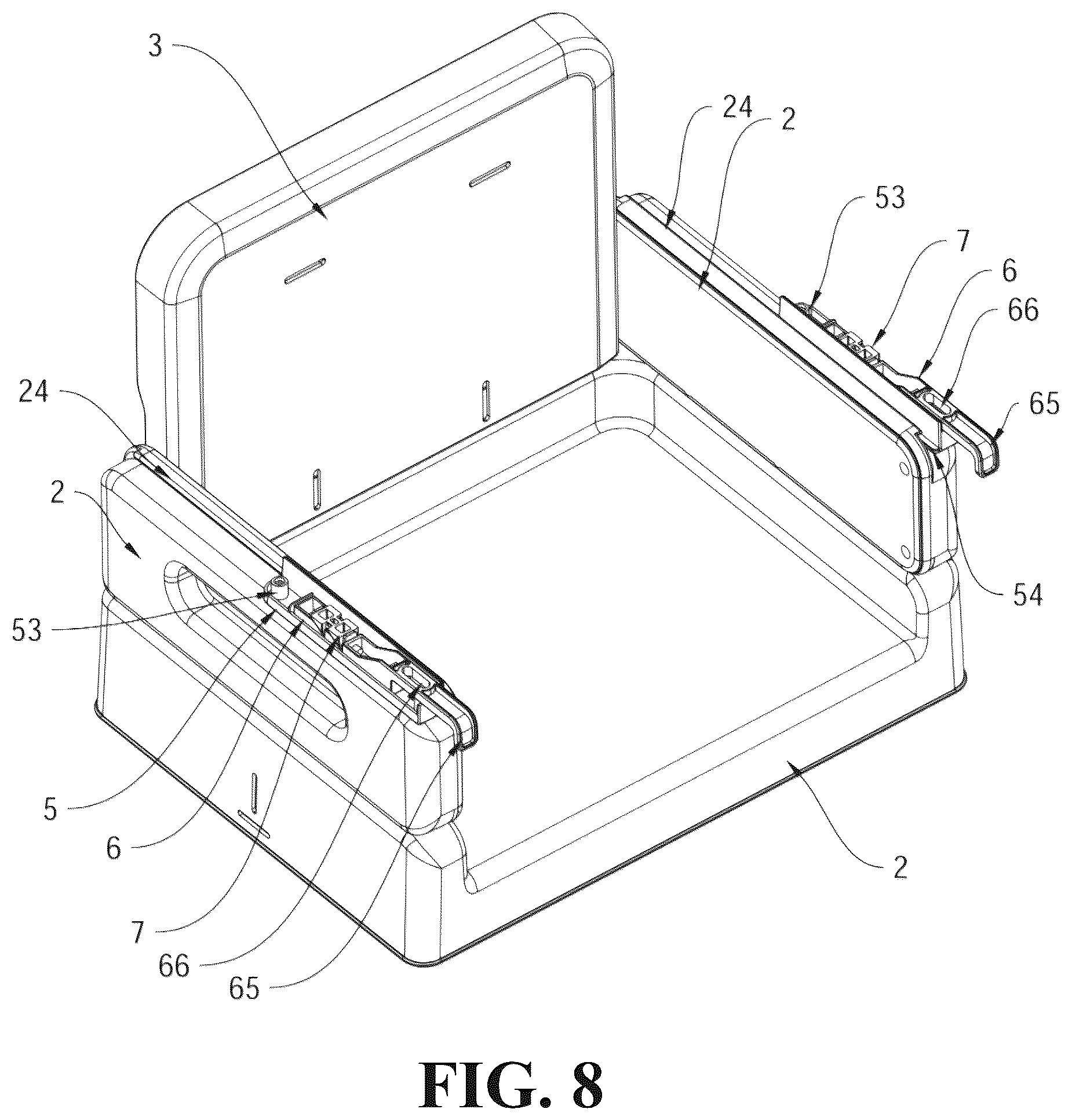 Patent US12551028 Figure 7 – Children's dining chair