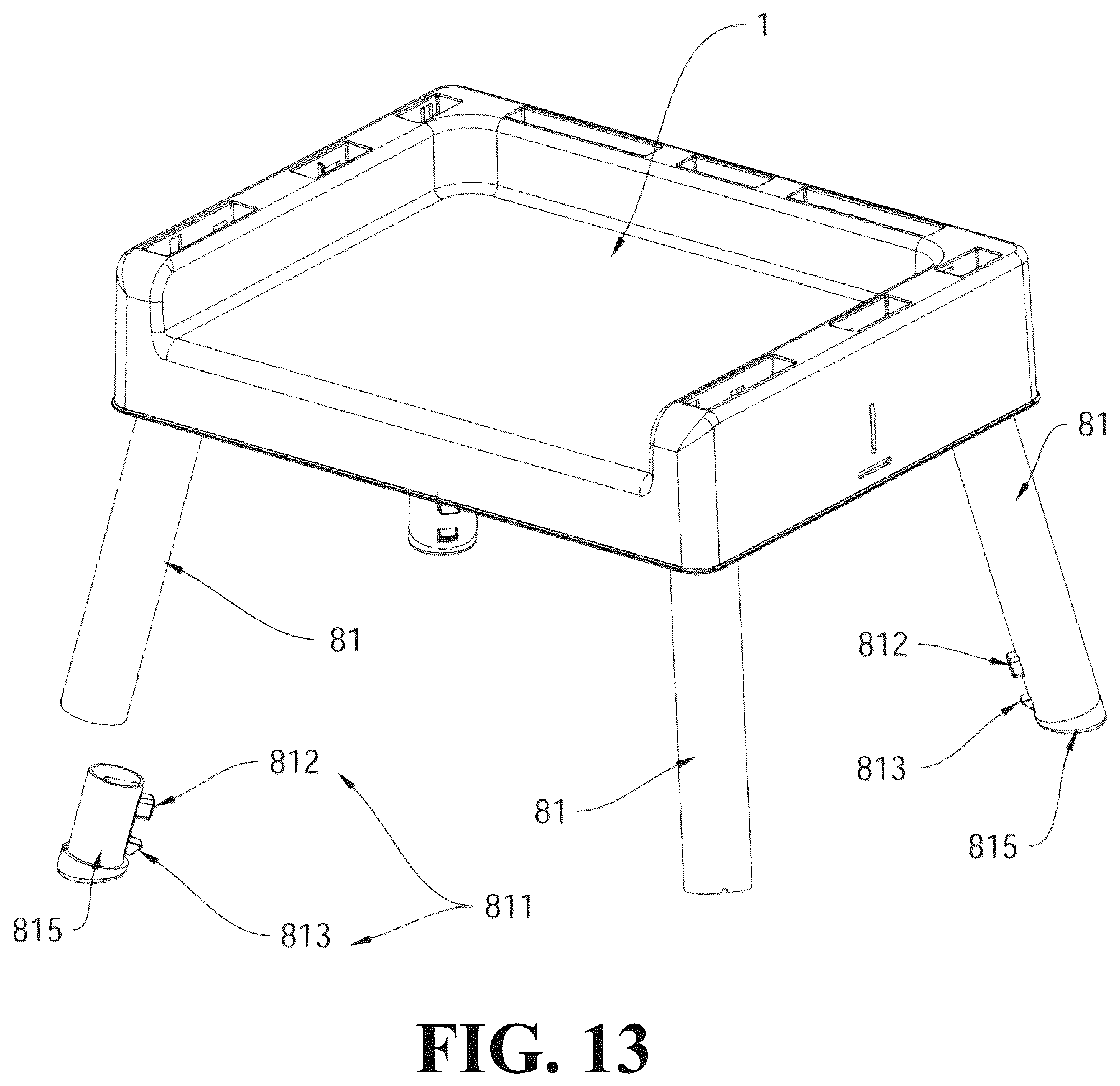 Patent US12551028 Figure 11 – Children's dining chair