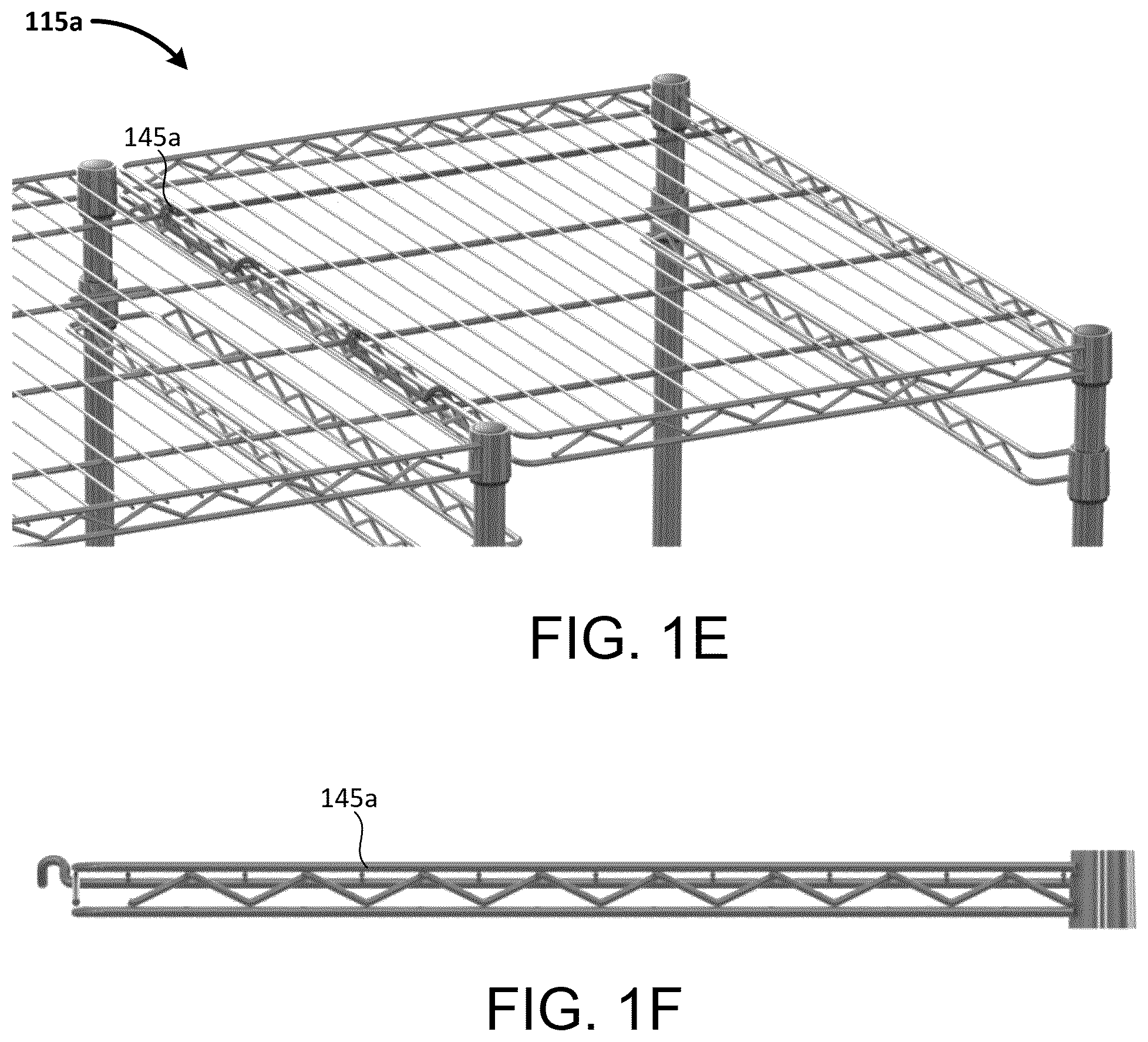 Patent US12551032 Figure 4 – Shelving unit