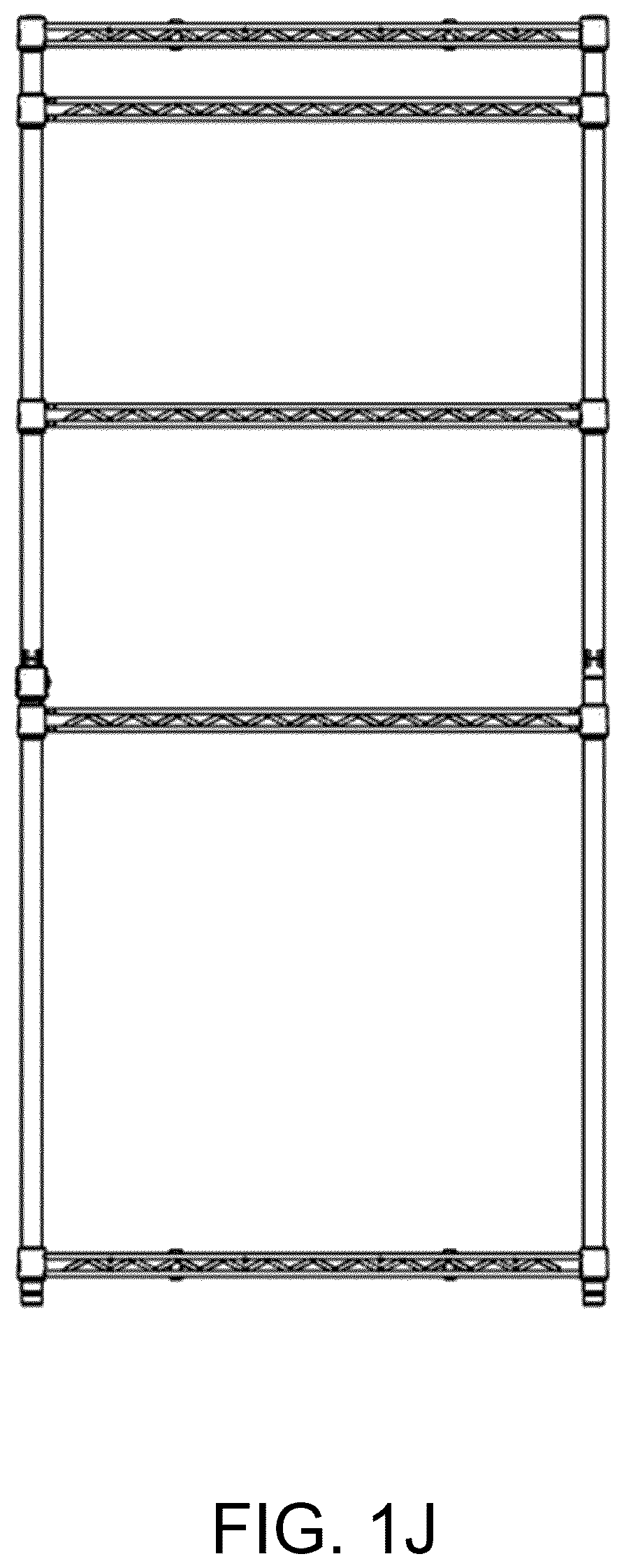 Patent US12551032 Figure 7 – Shelving unit