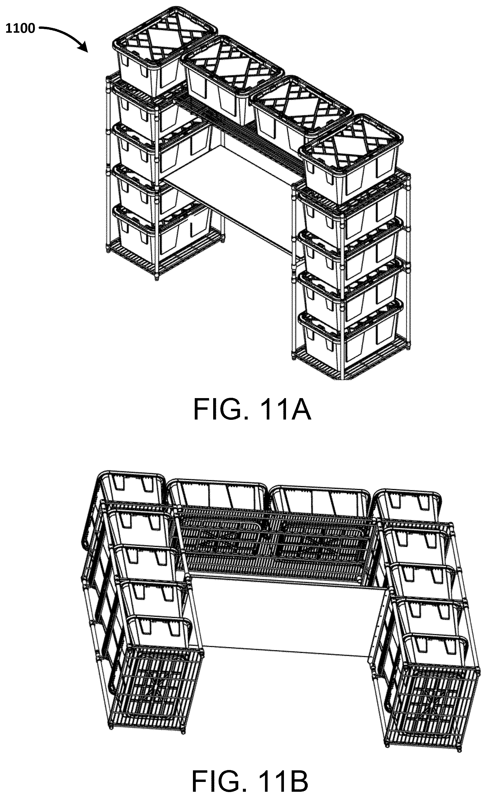 Patent US12551032 Figure 18 – Shelving unit