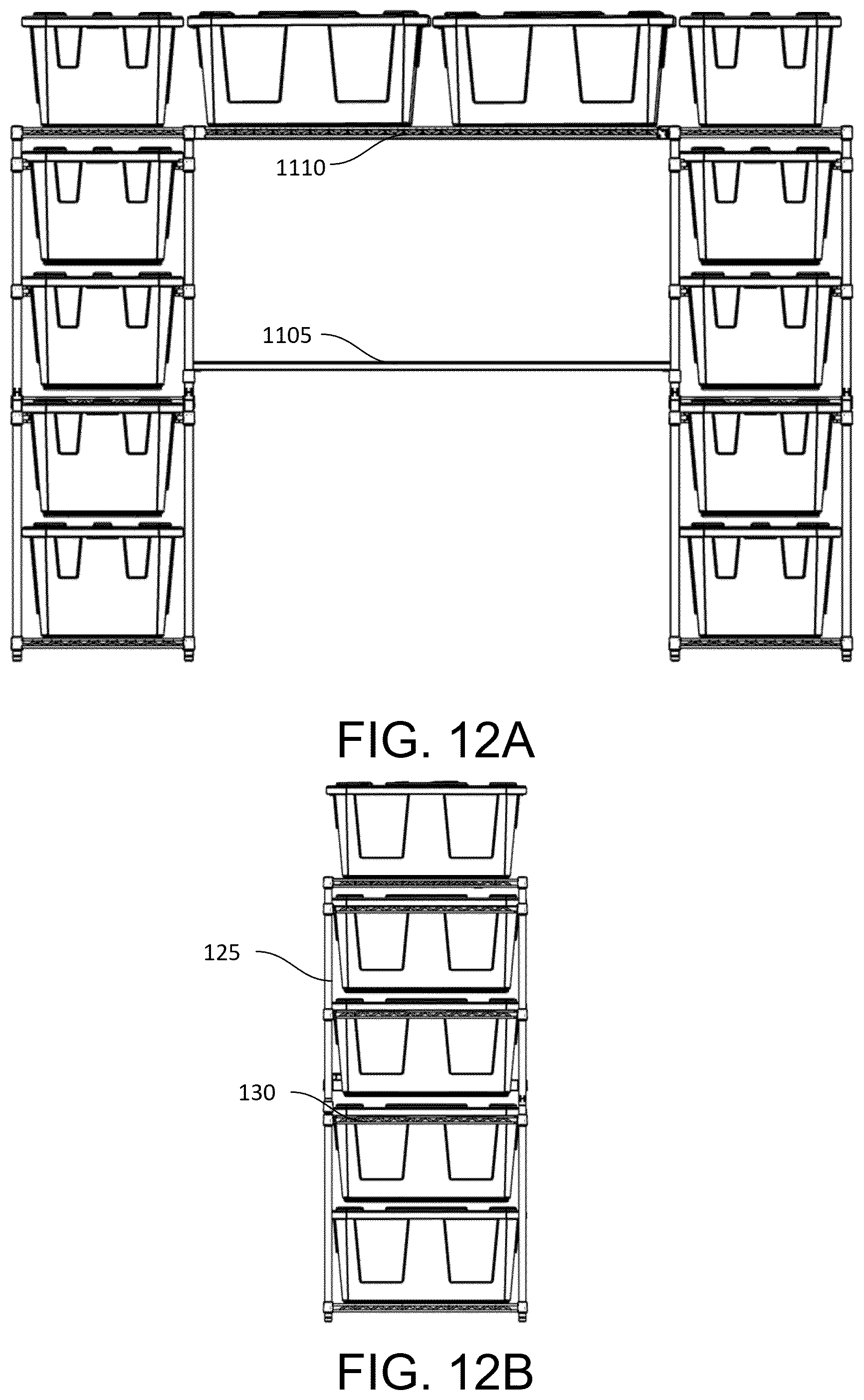 Patent US12551032 Figure 19 – Shelving unit