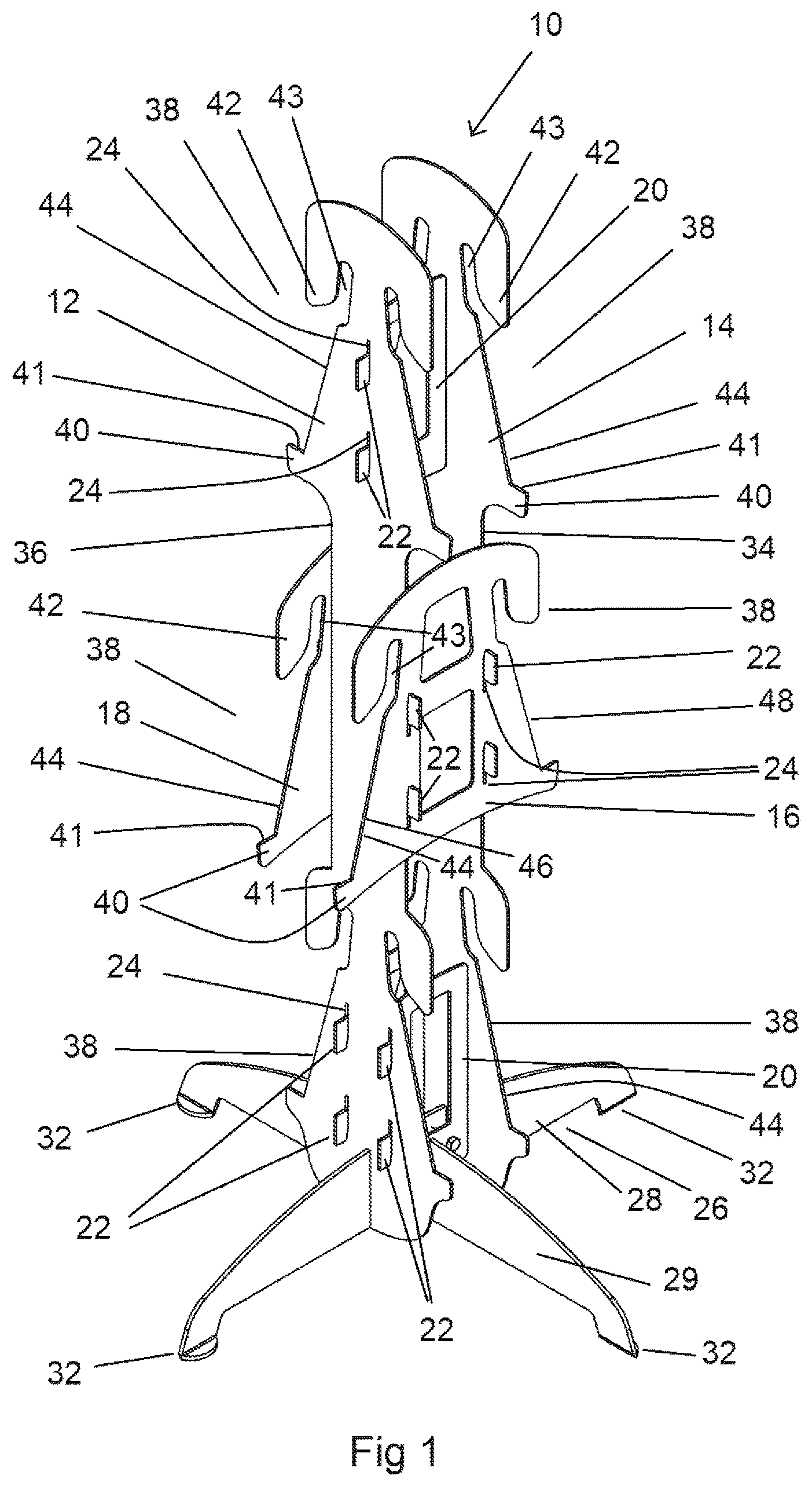 Patent US12551034 Figure 1 – Pot stand