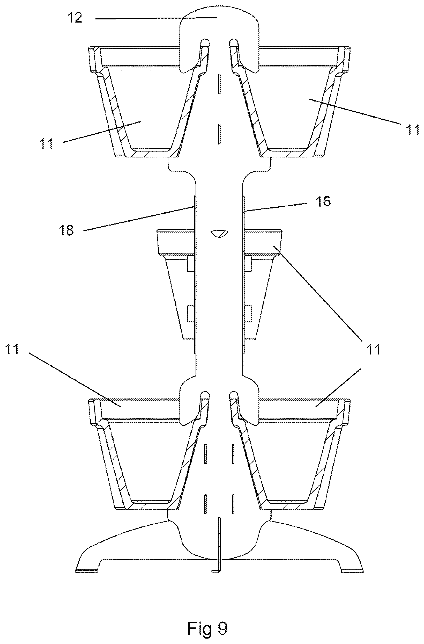 Patent US12551034 Figure 9 – Pot stand