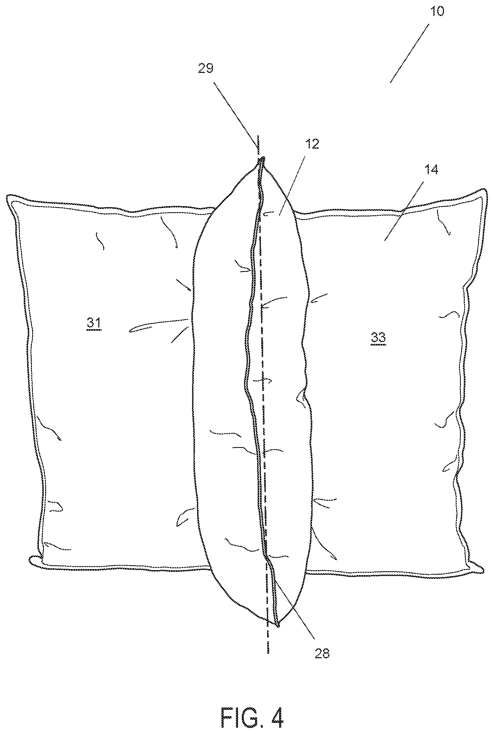 Patent US12551037 Figure 4 – Pillow system