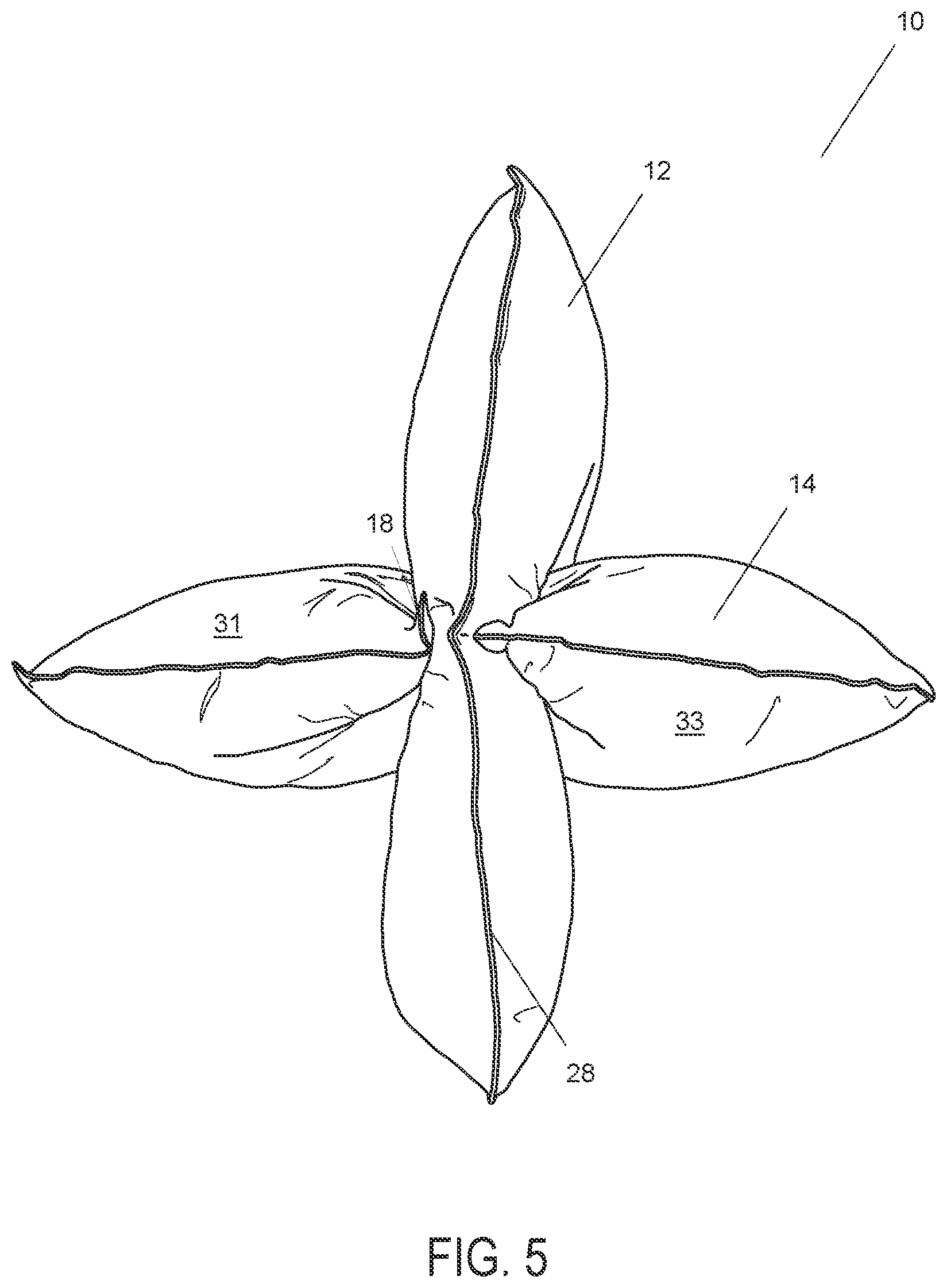Patent US12551037 Figure 5 – Pillow system