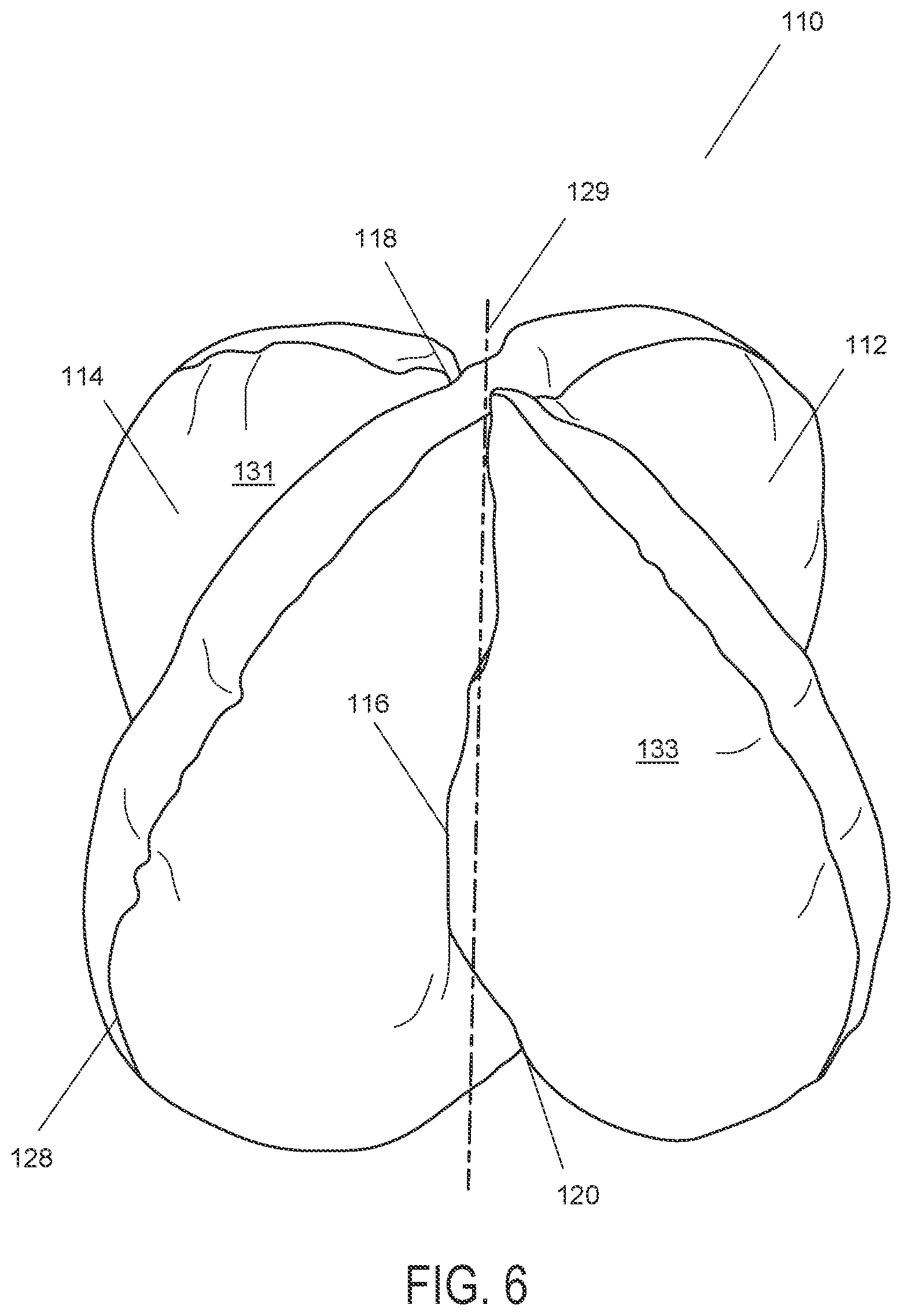Patent US12551037 Figure 6 – Pillow system