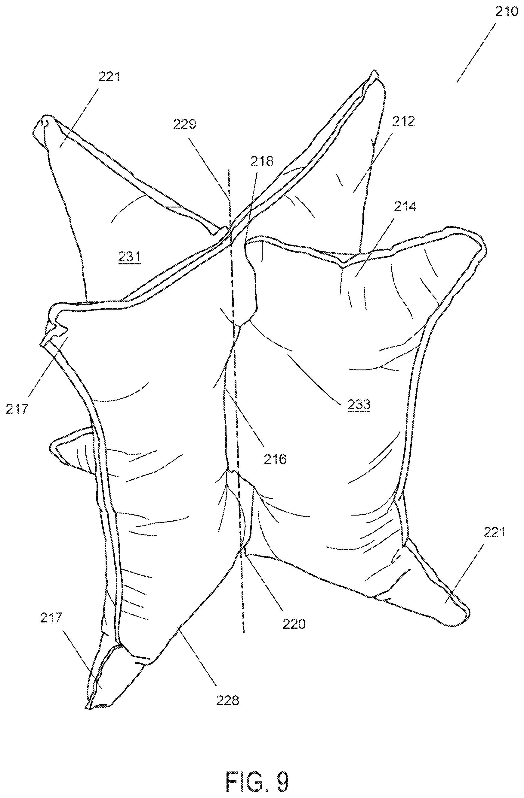 Patent US12551037 Figure 9 – Pillow system
