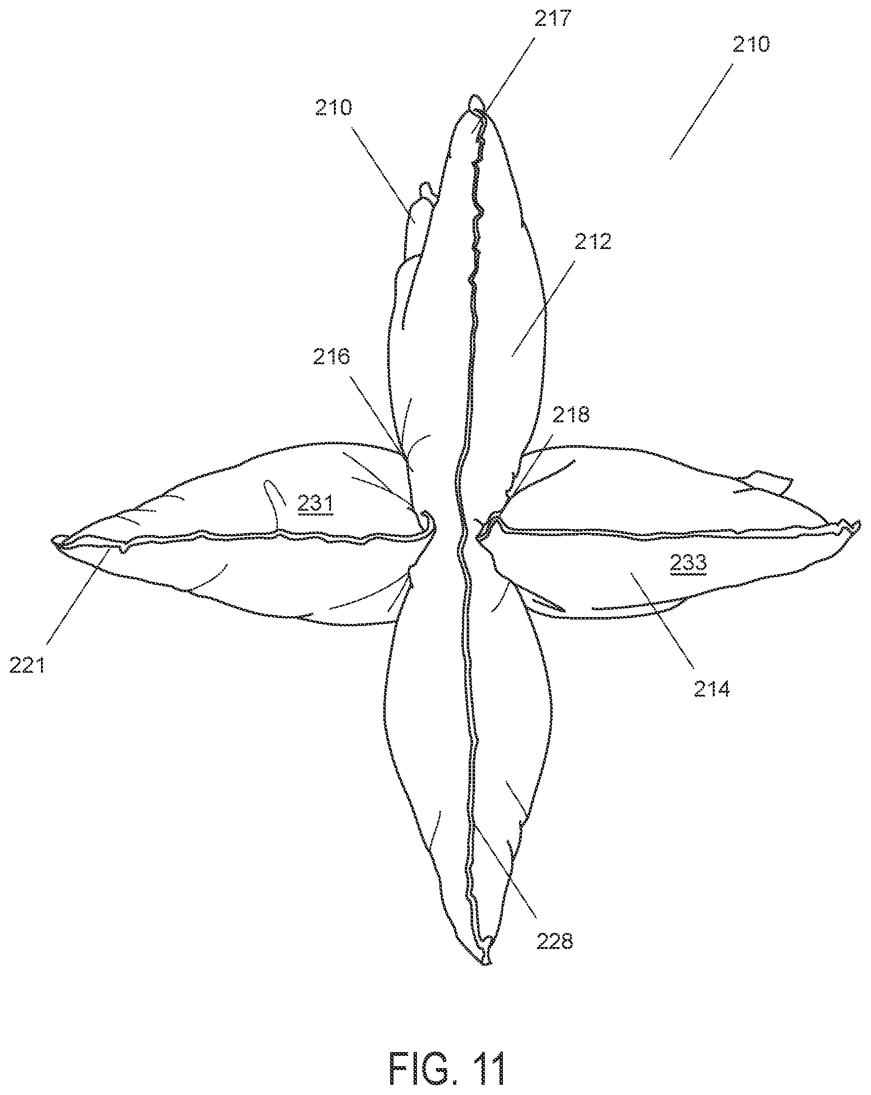 Patent US12551037 Figure 11 – Pillow system