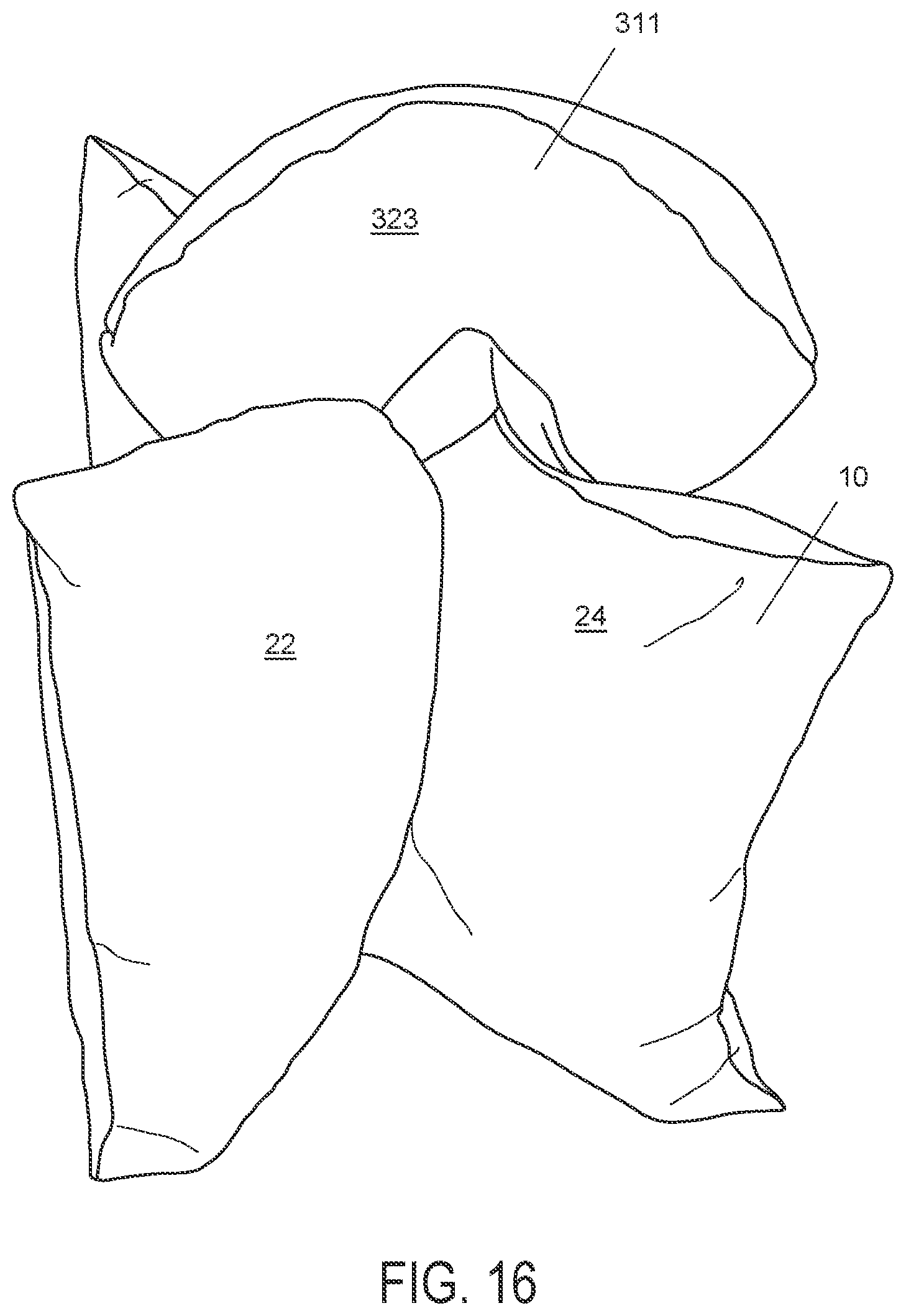 Patent US12551037 Figure 16 – Pillow system
