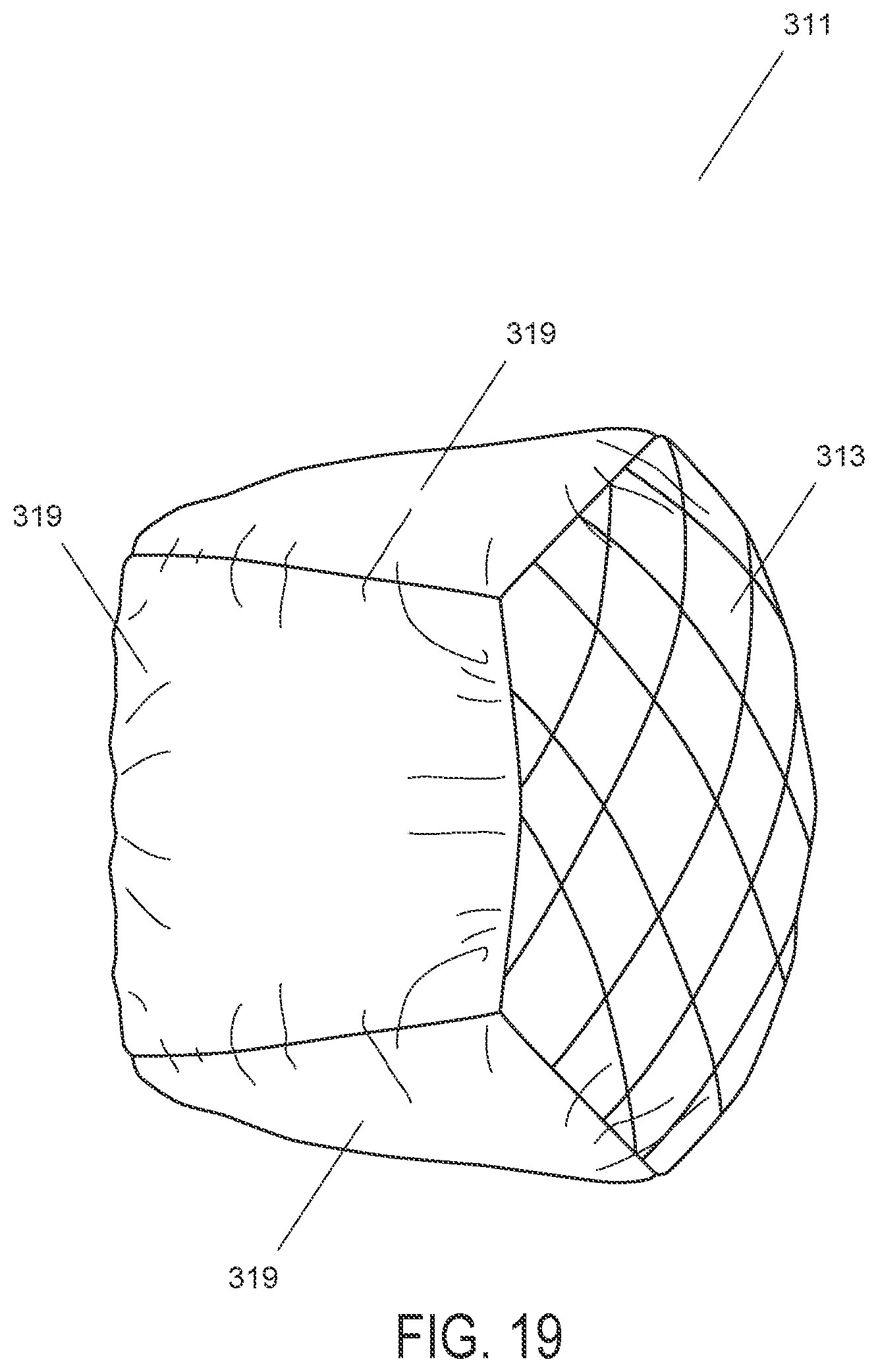 Patent US12551037 Figure 19 – Pillow system