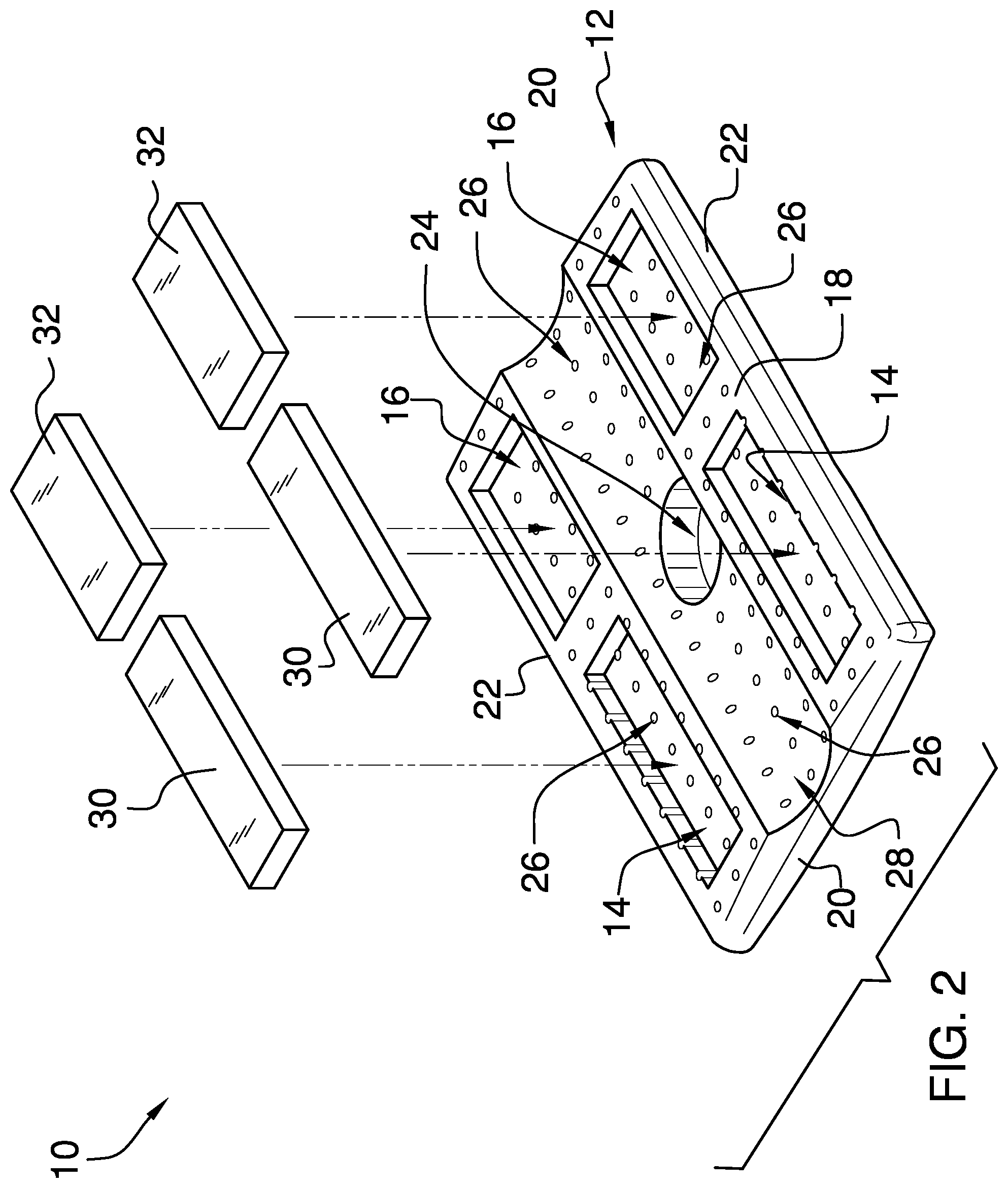 Patent US12551038 Figure 2 – Arm pillow