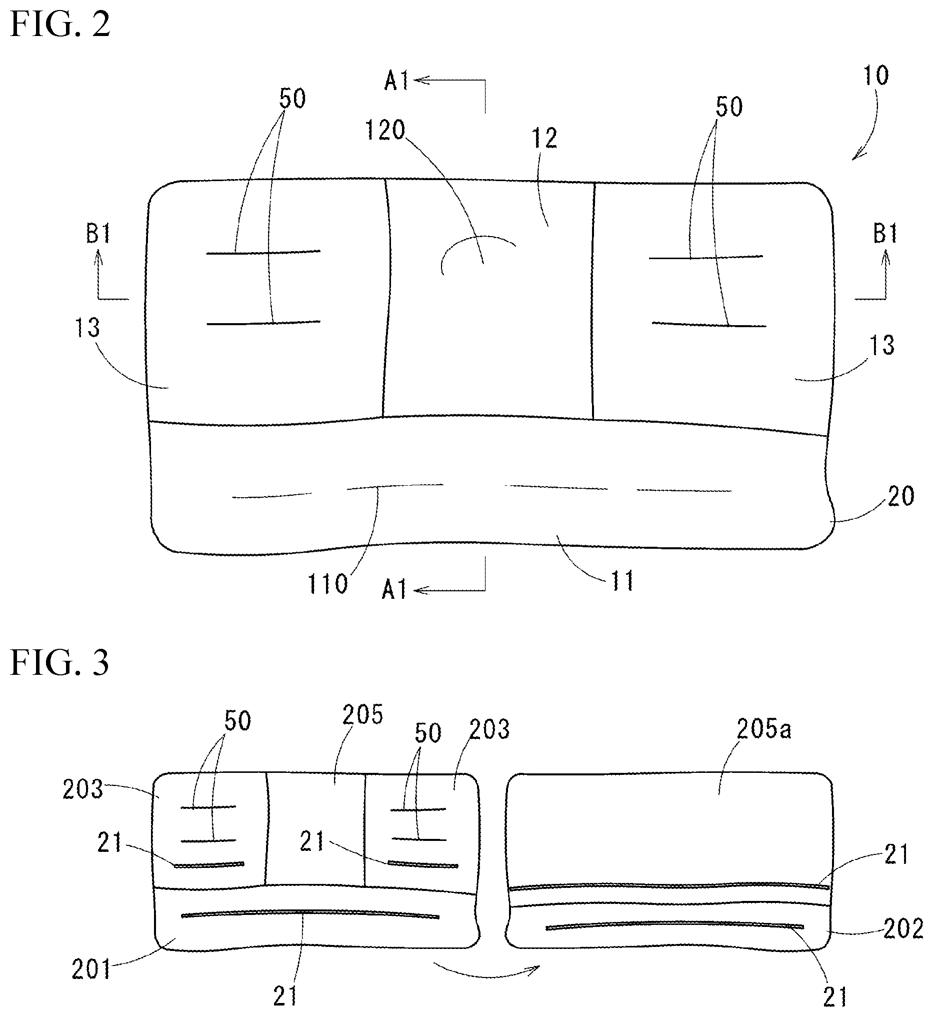 Patent US12551040 Figure 2 – Pillow