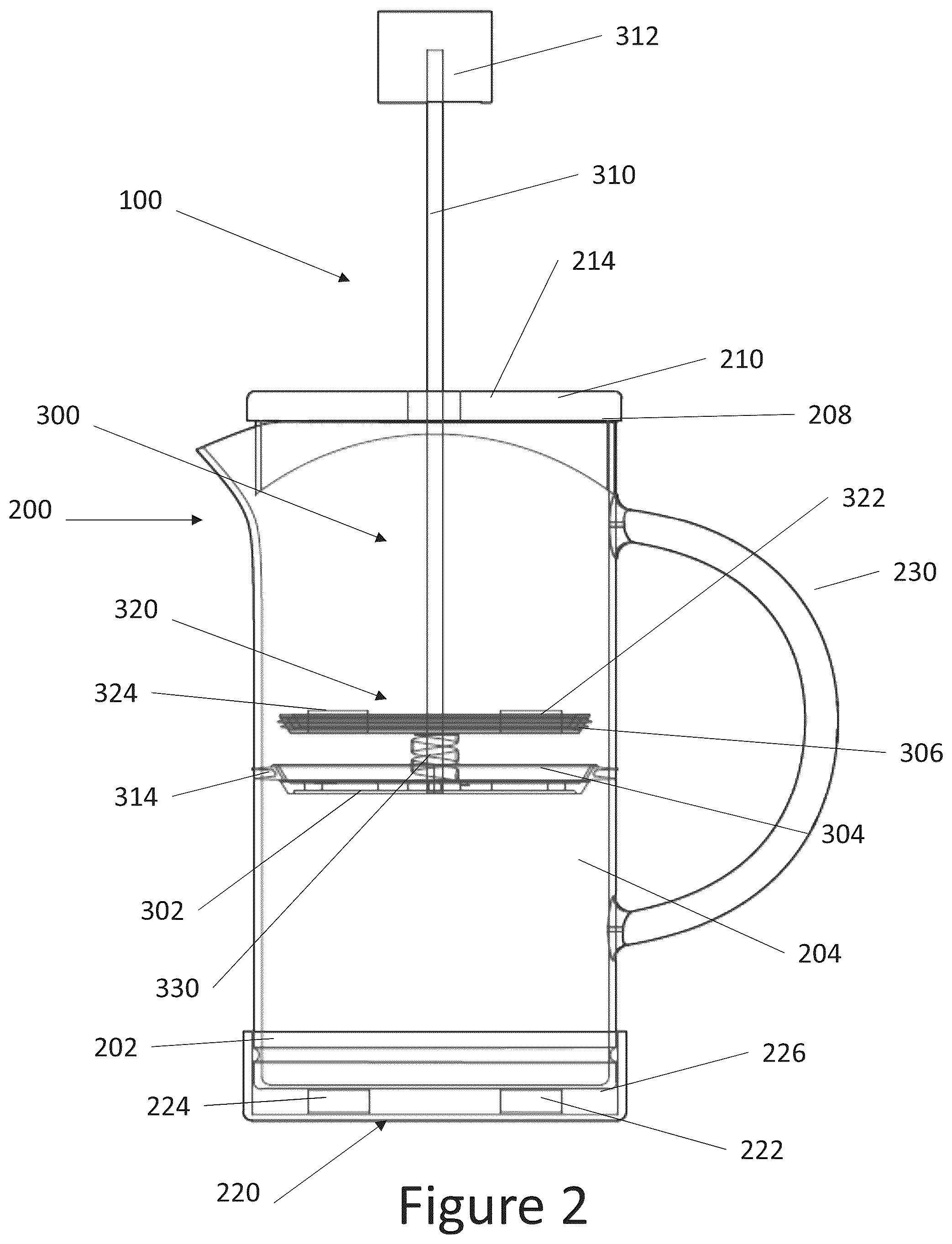 Patent US12551044 Figure 2 – Beverage making device and a system for making a beverage