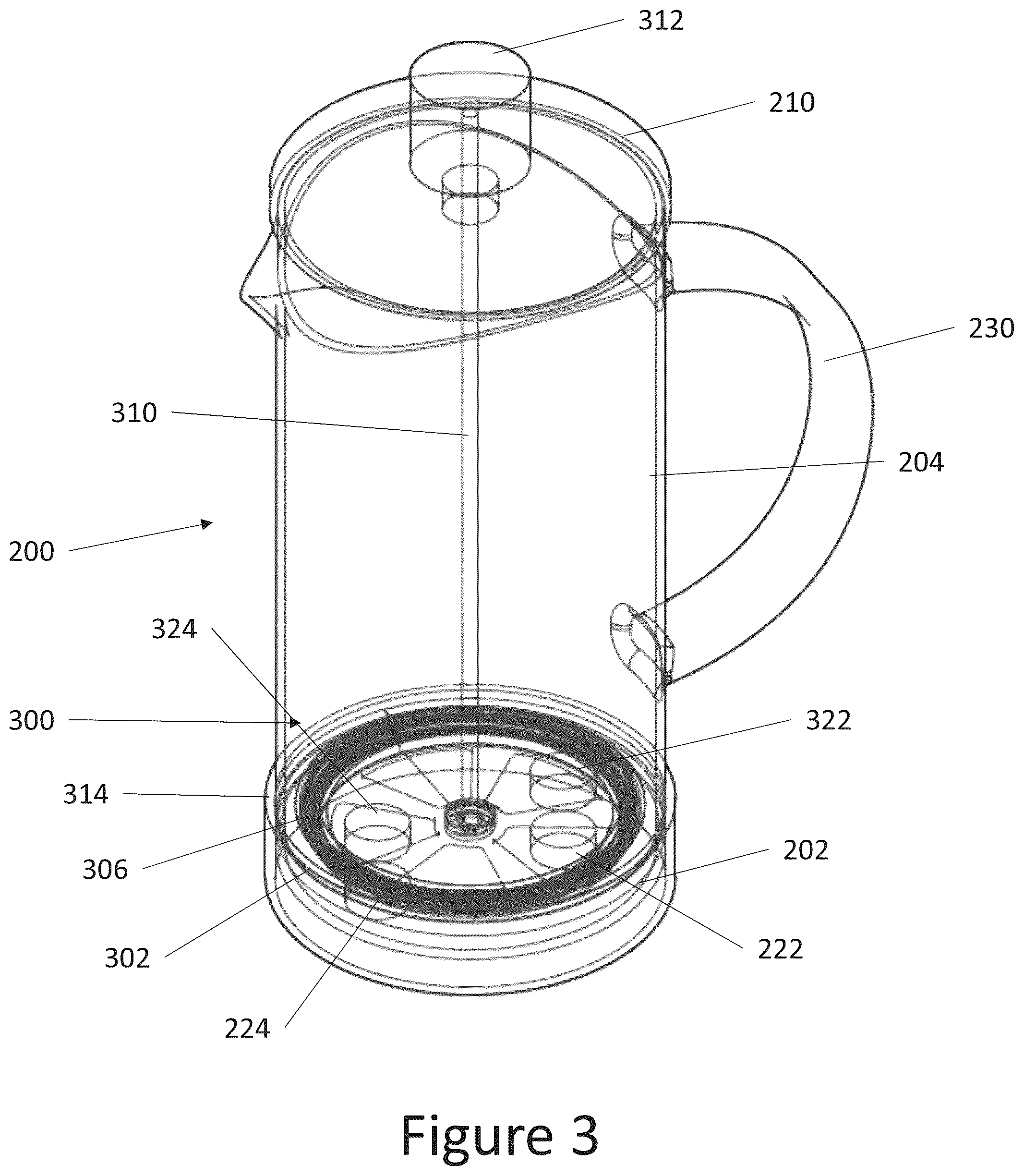 Patent US12551044 Figure 3 – Beverage making device and a system for making a beverage