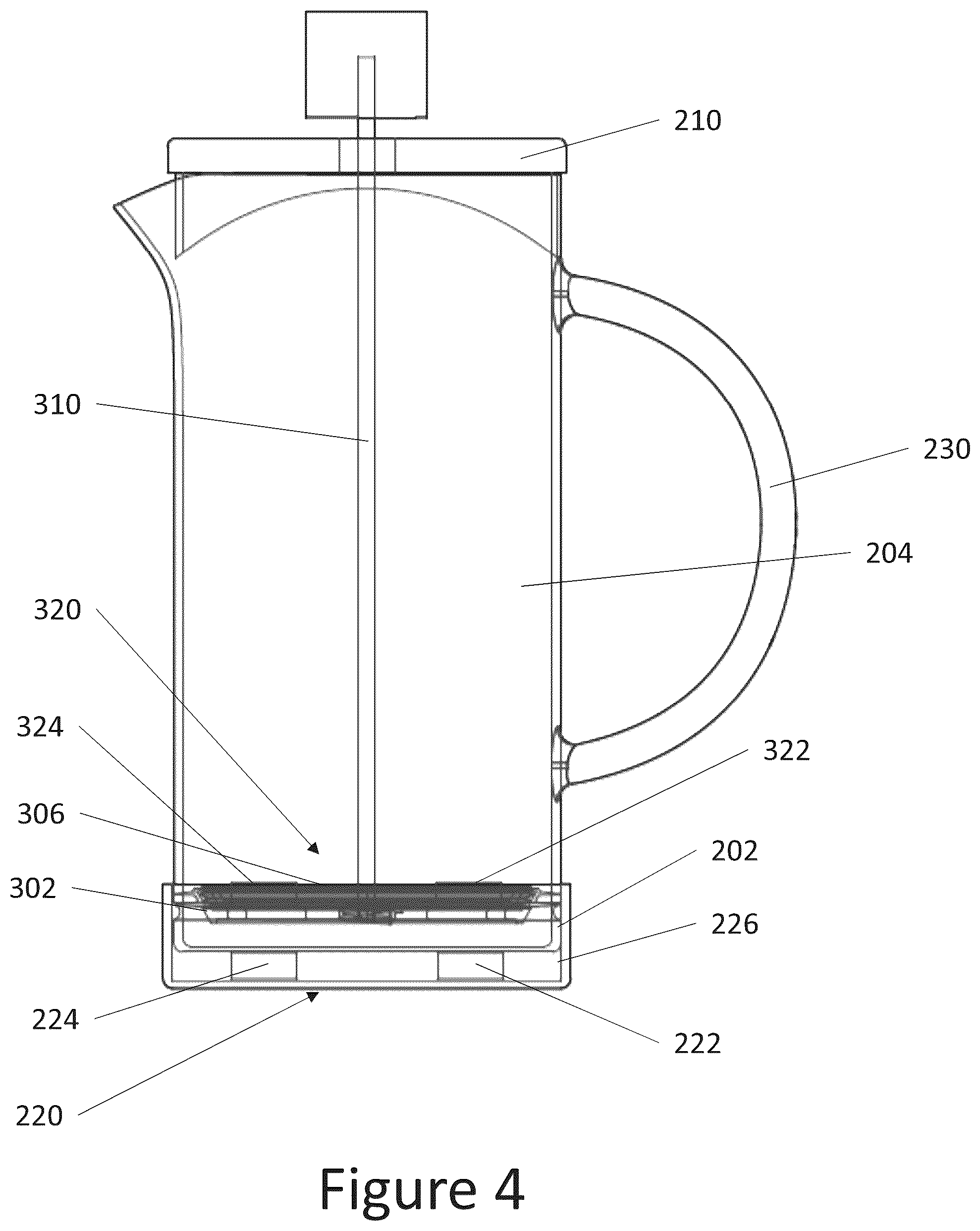 Patent US12551044 Figure 4 – Beverage making device and a system for making a beverage