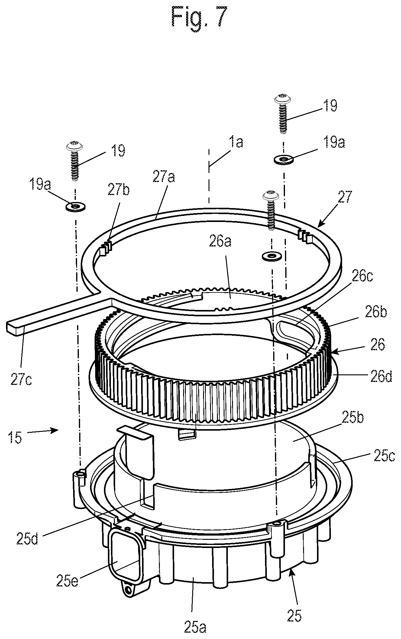 Patent US12551045 Figure 7 – Grinder and coffee machine having such a grinder