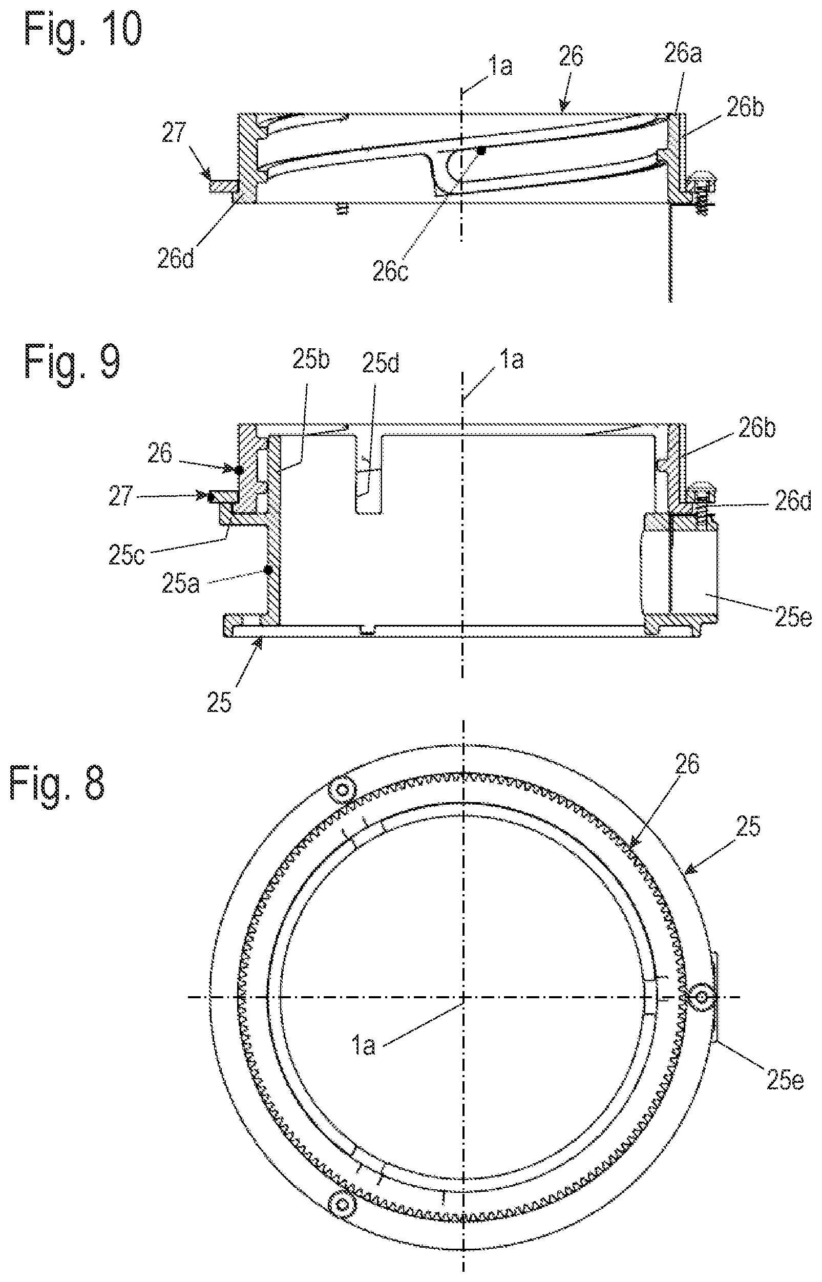 Patent US12551045 Figure 8 – Grinder and coffee machine having such a grinder