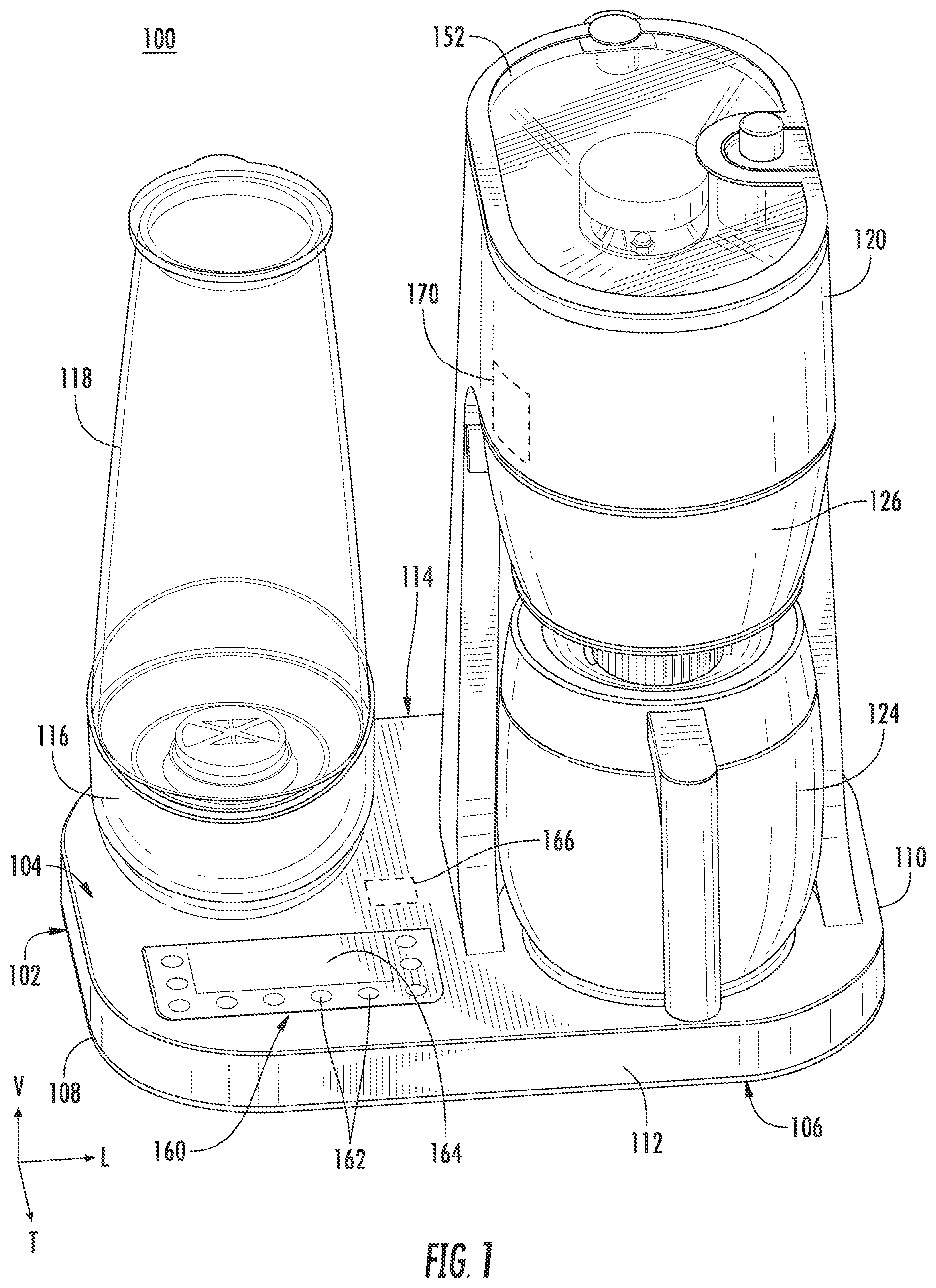 Patent US12551046 — Positioning system for a beverage dispenser — Figure 1