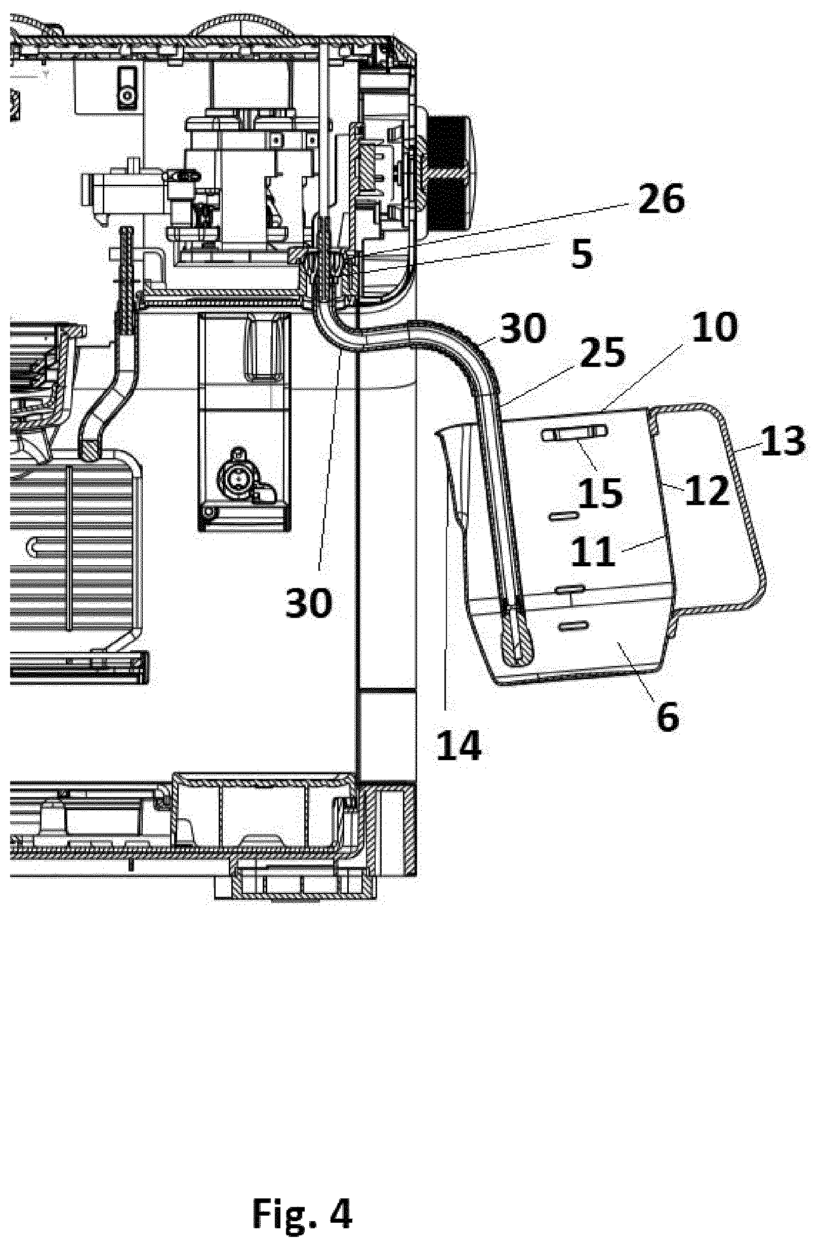 Patent US12551047 Figure 4 – Coffee machine