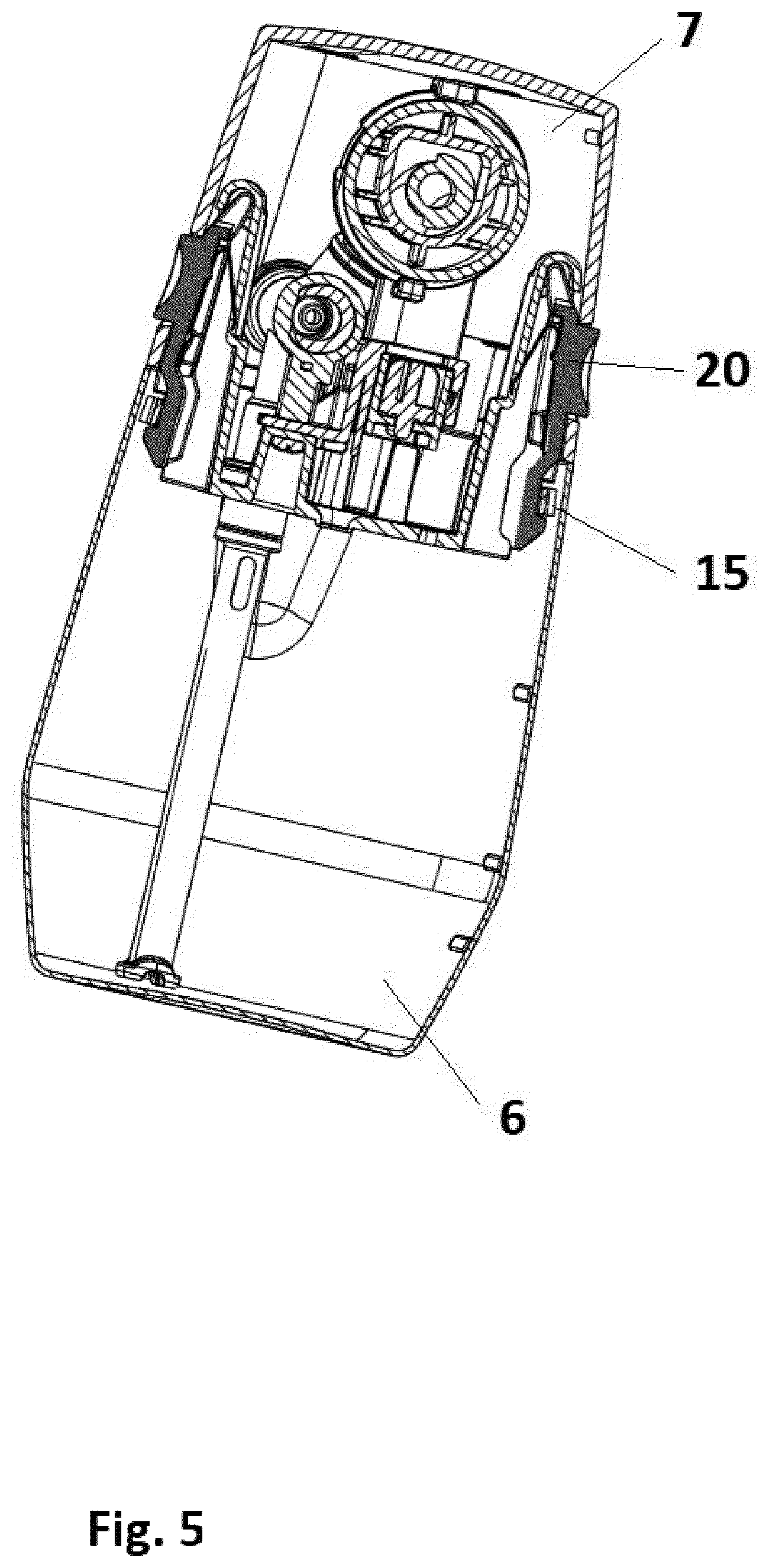 Patent US12551047 Figure 5 – Coffee machine