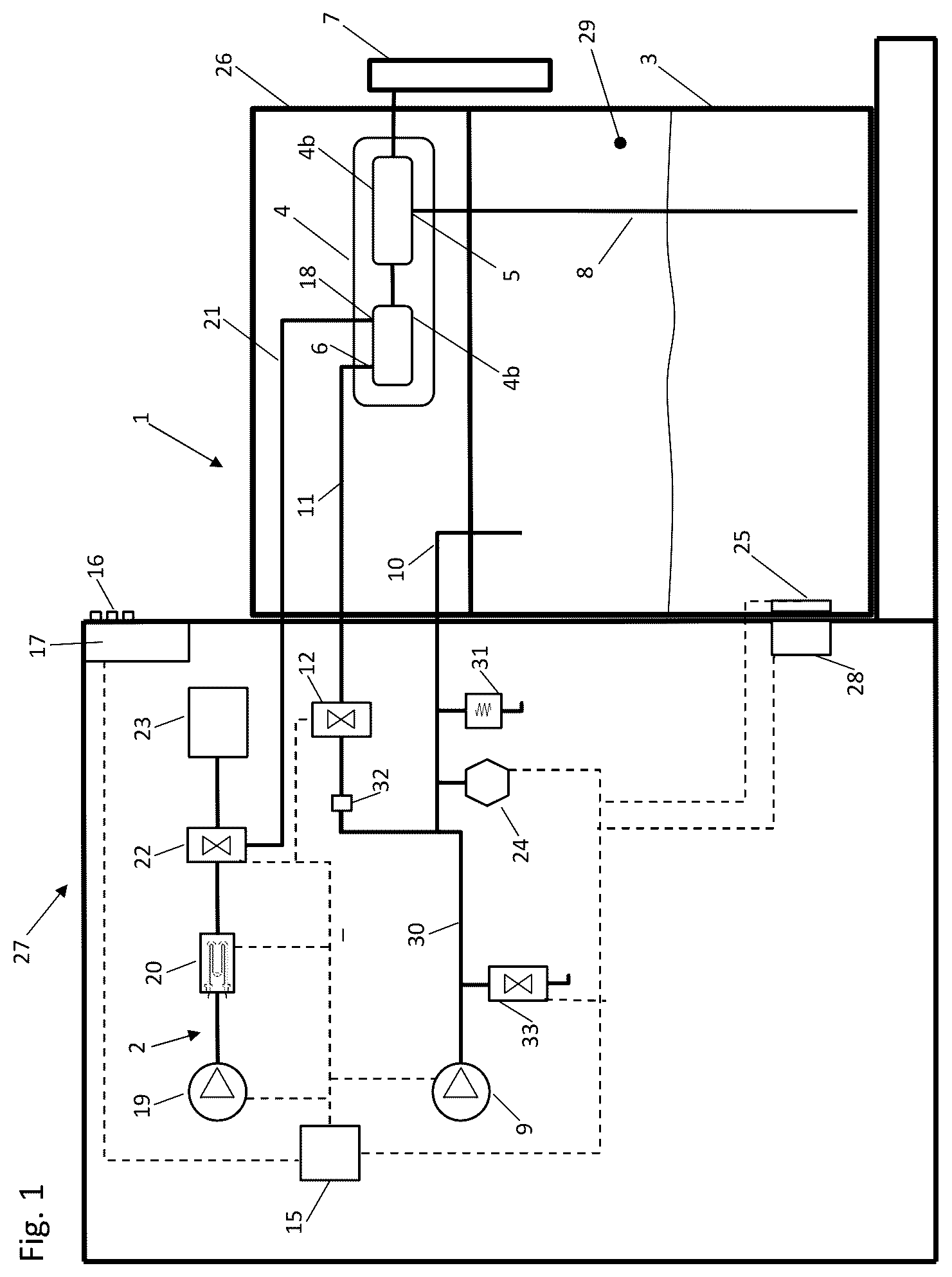 Patent US12551048 Figure 1 – Device for emulsifying and/or heating milk and method for producing a milk-based drink
